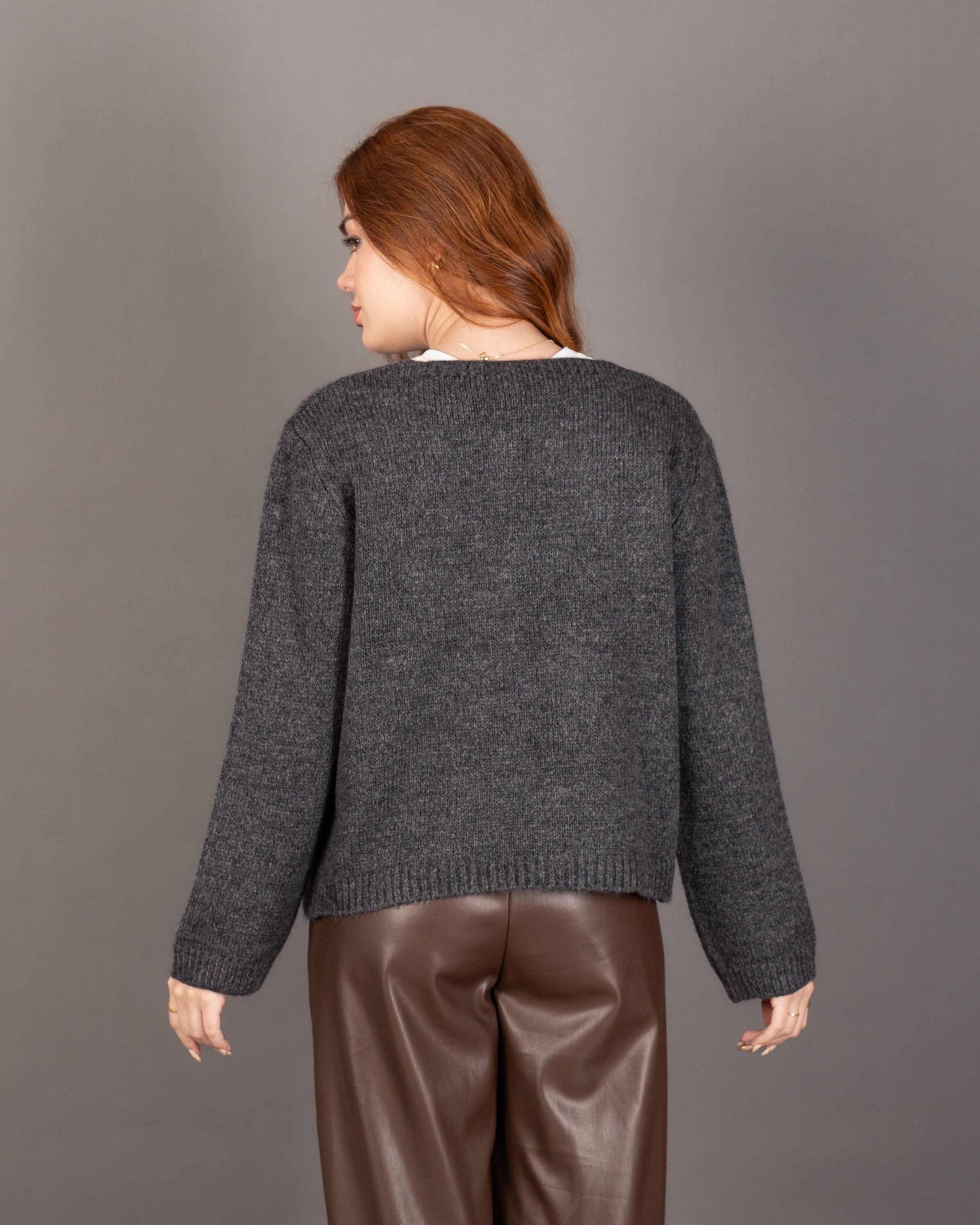 Open Knitwear - Cardigan With Front Tie