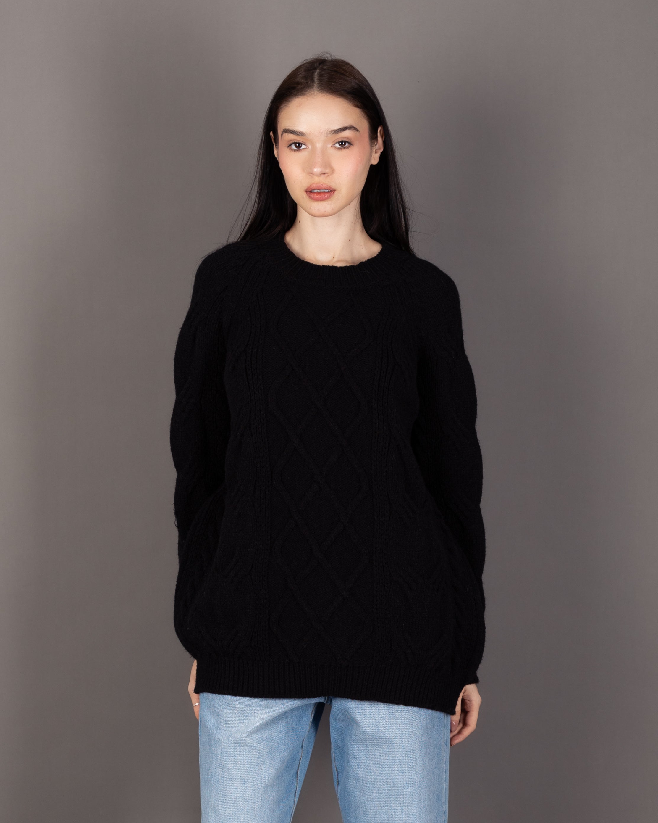 Long Knitwear Pullover - With Long Sleeves (Multiple Colors)