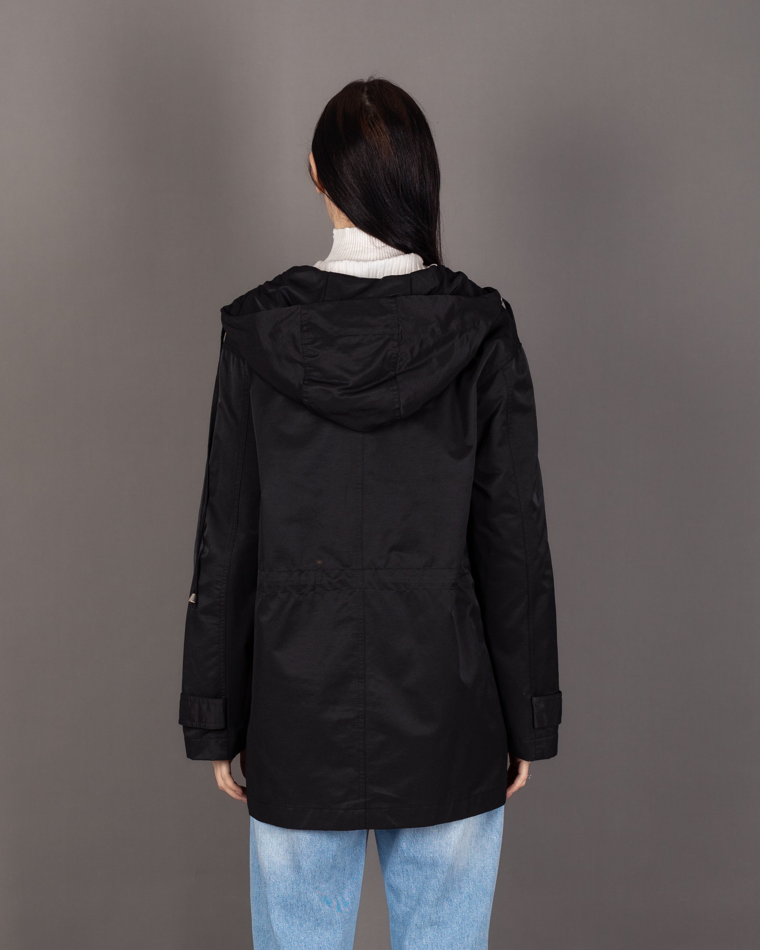 Long Gabardine Jacket - With Square Pockets