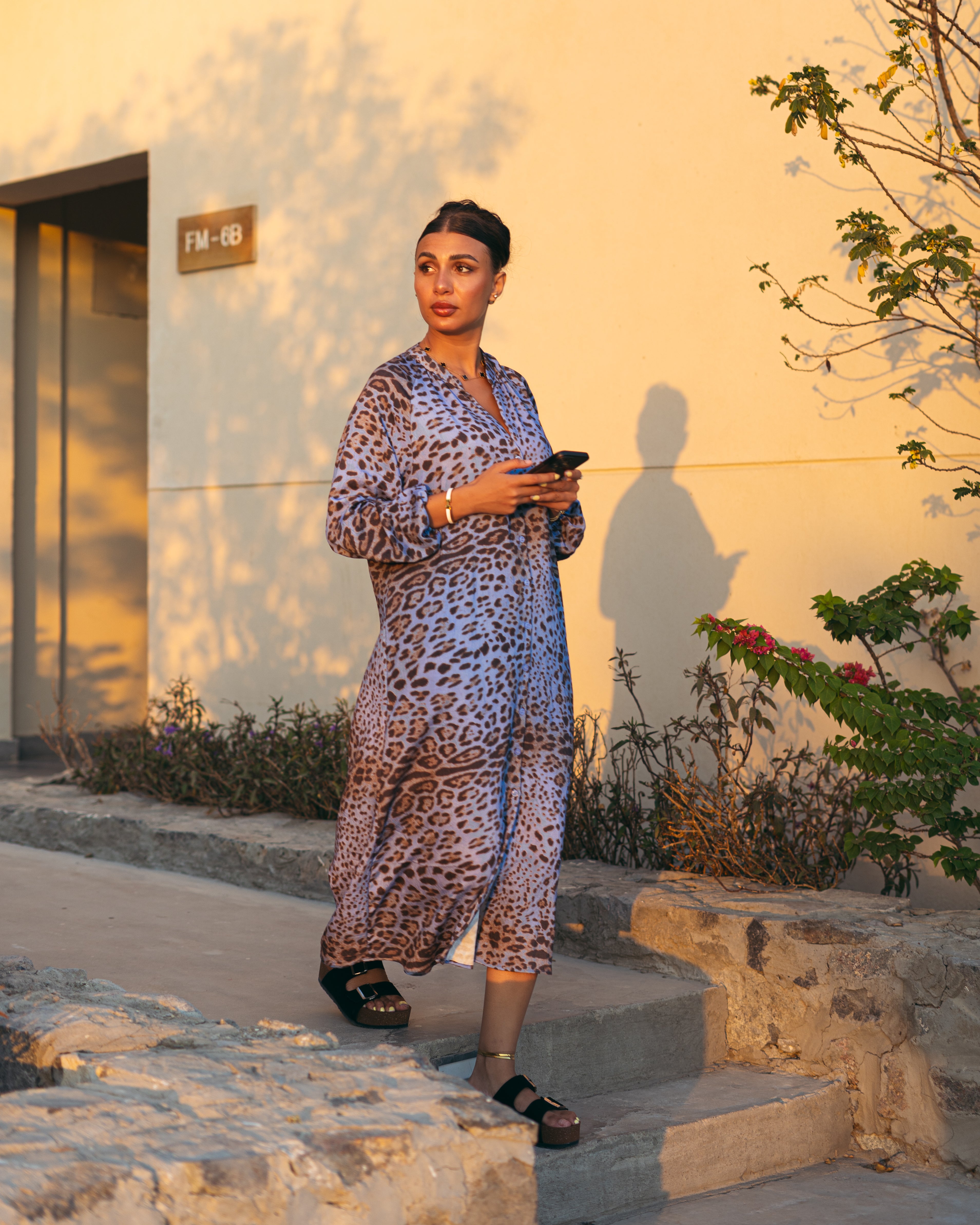 Snake-Patterned Dress