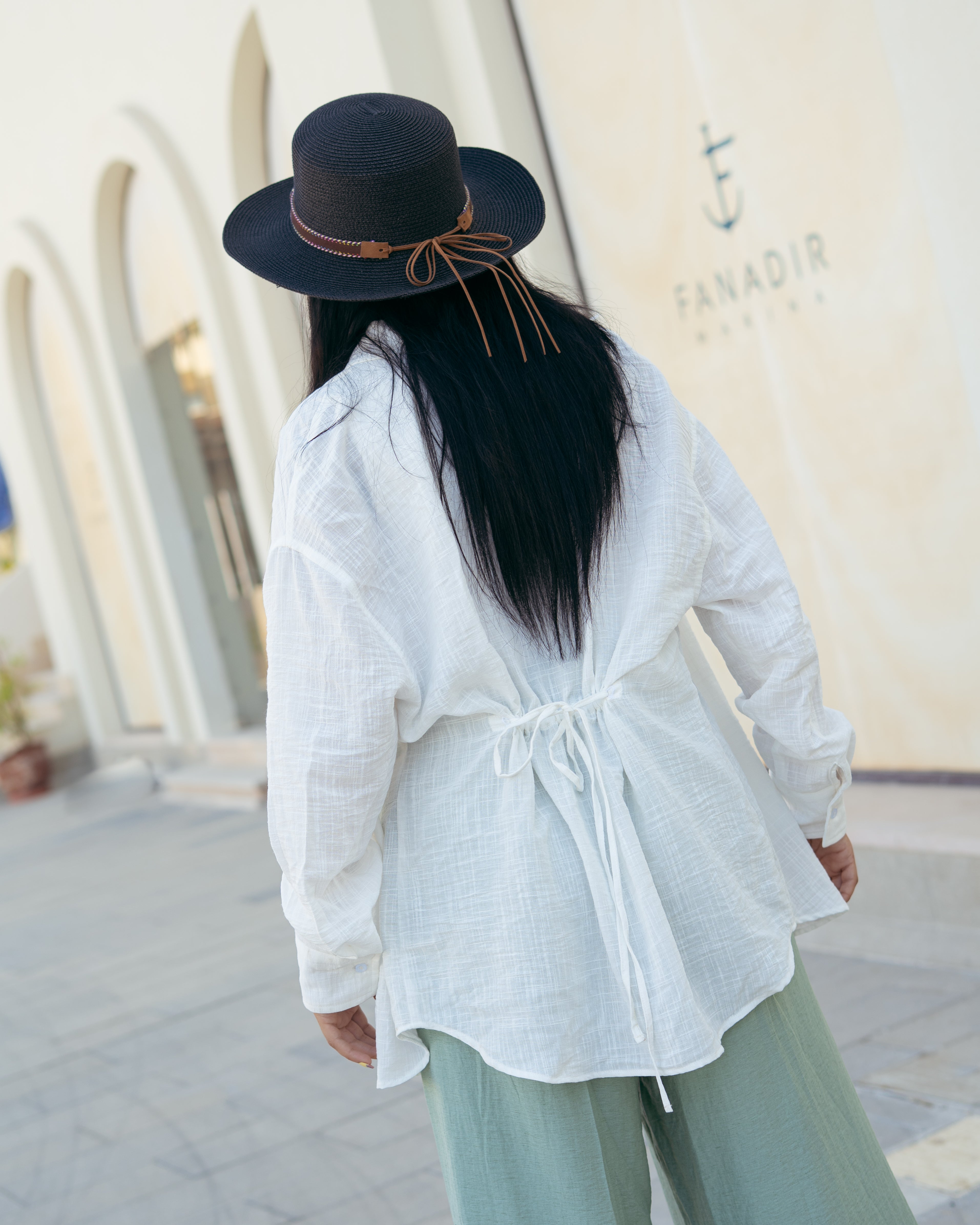 قميص سادة – طويل (أزرار)