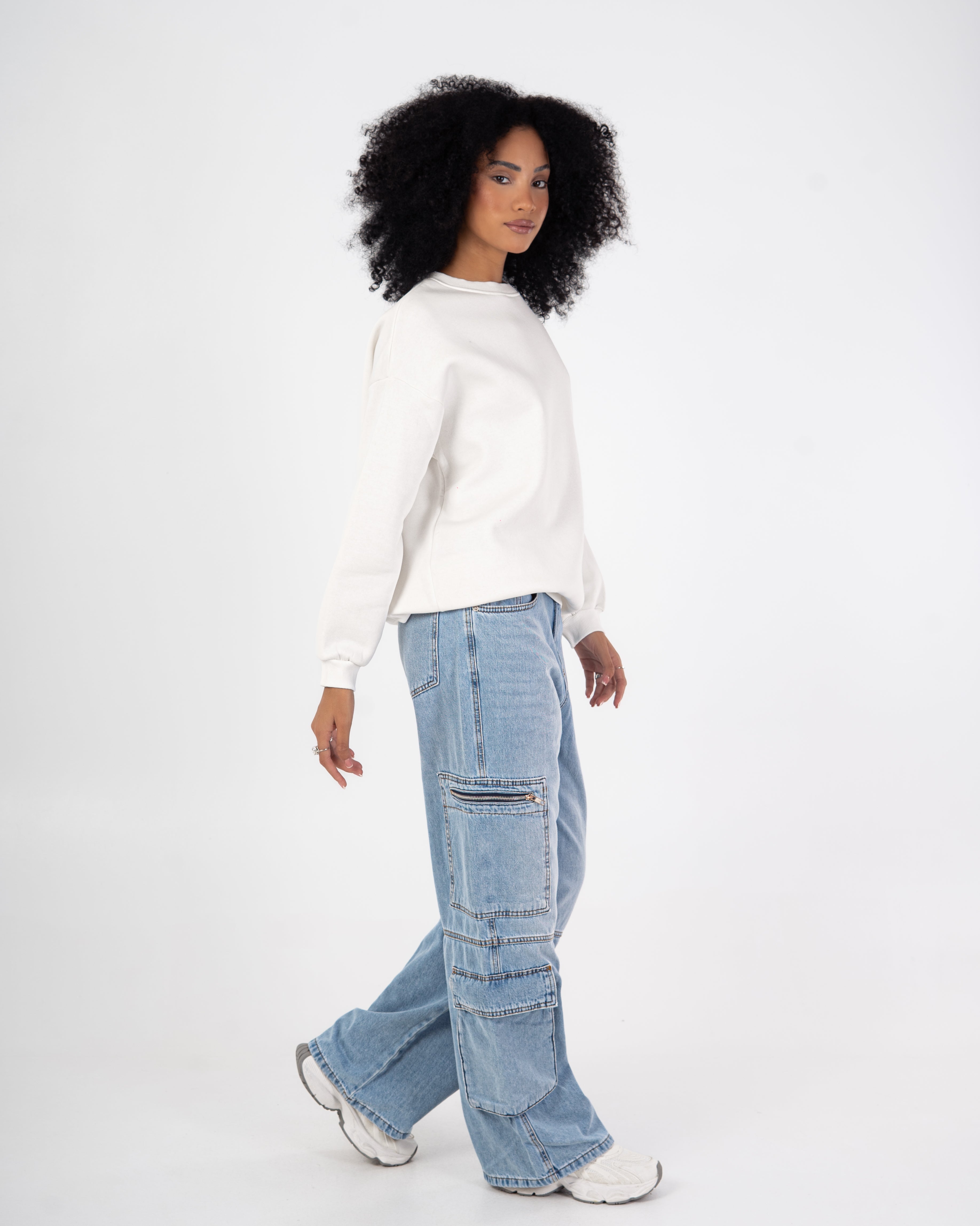 Sweatshirt – Small Front Heart (Back Print)