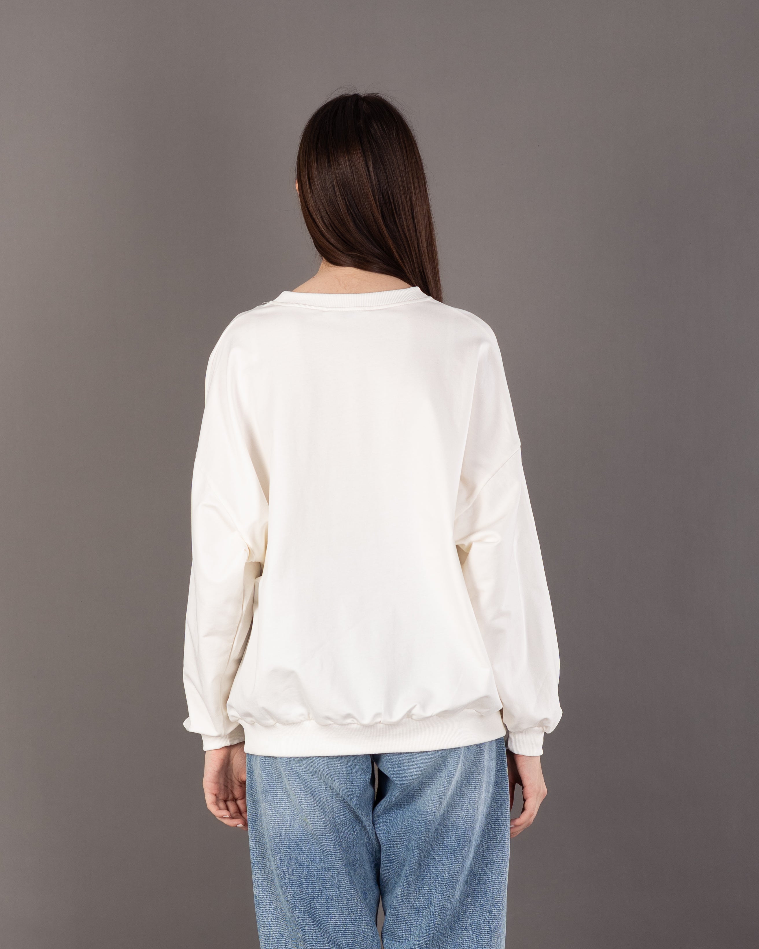 Bow Print - Sweatshirt
