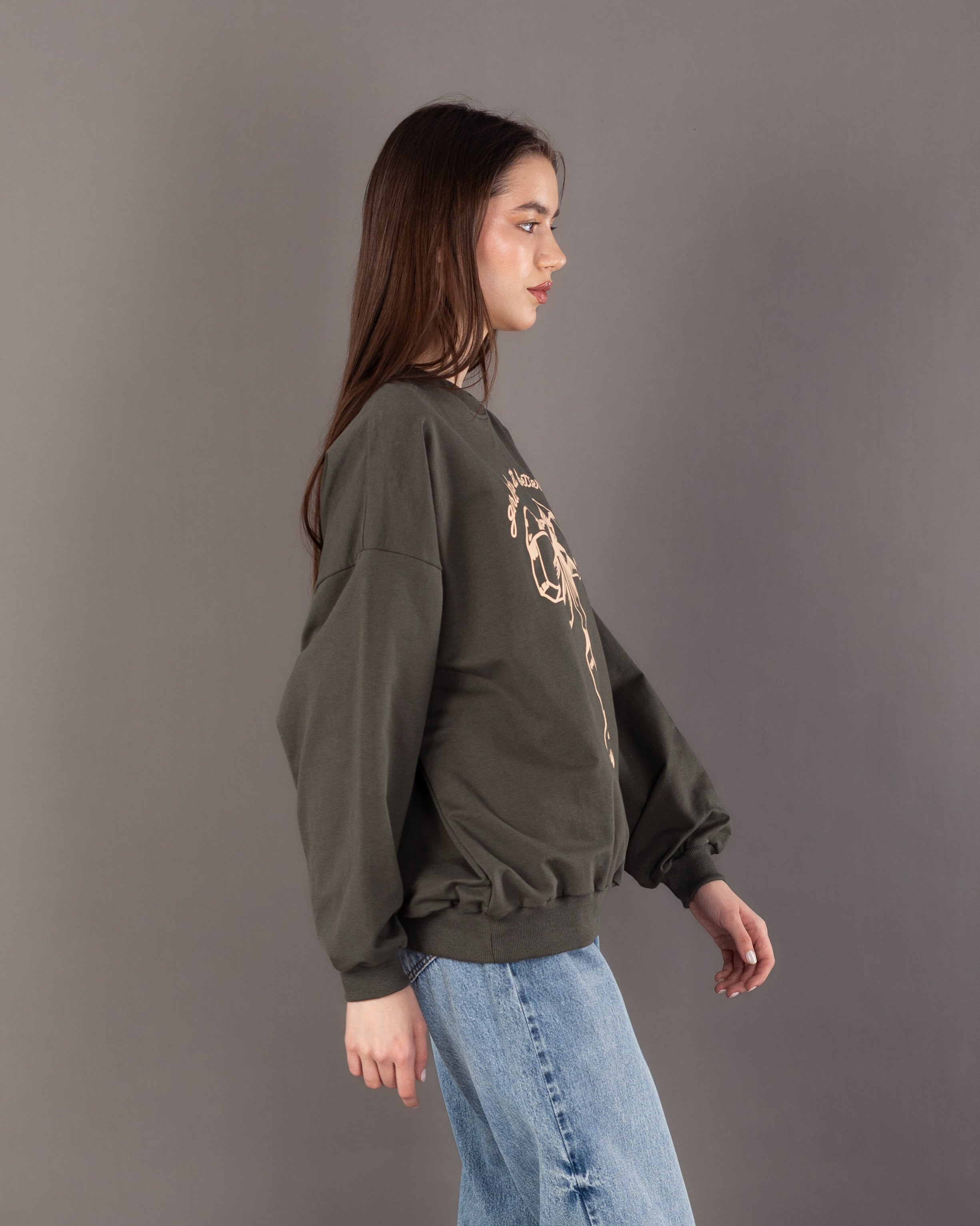 Bow Print - Sweatshirt