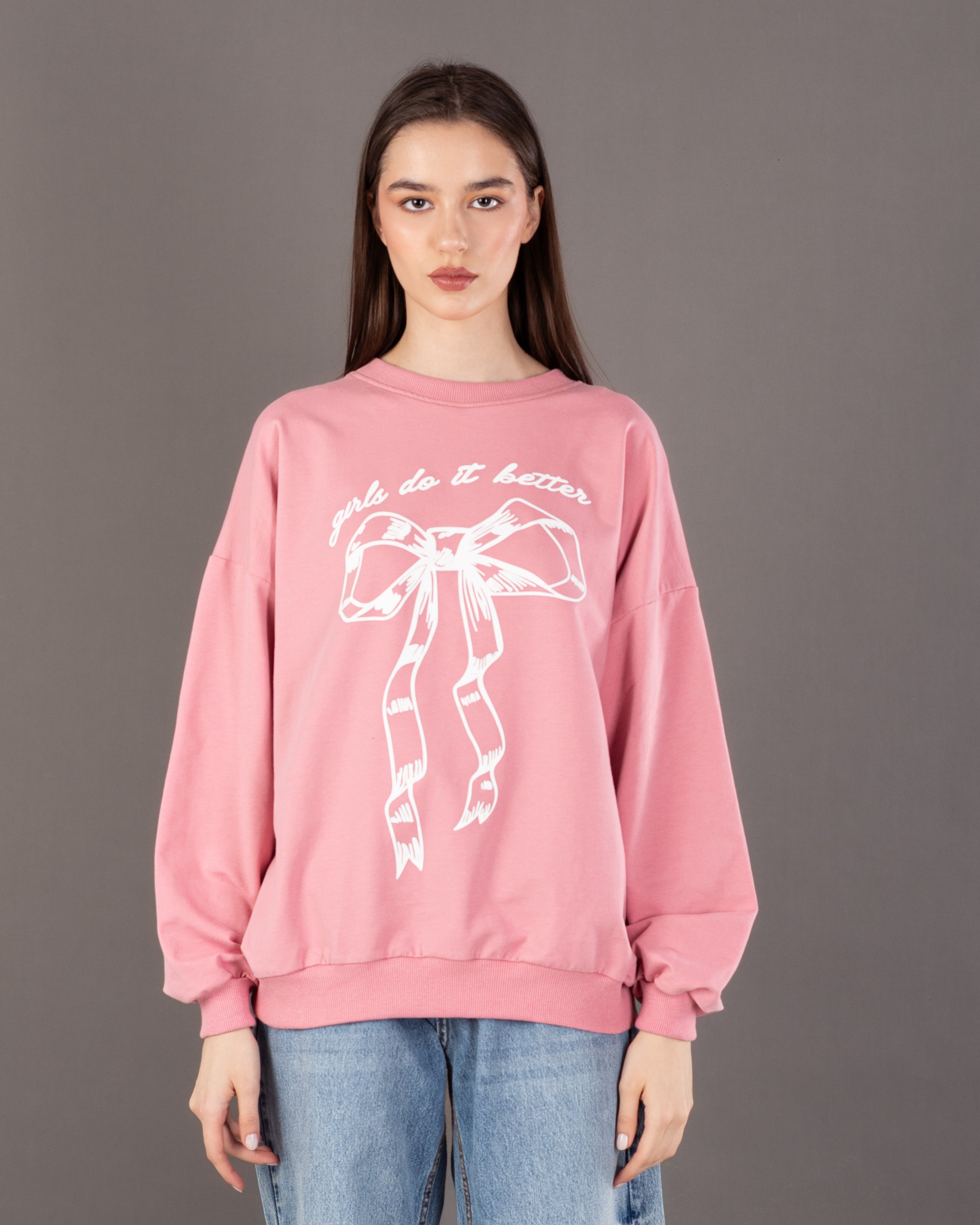 Bow Print - Sweatshirt
