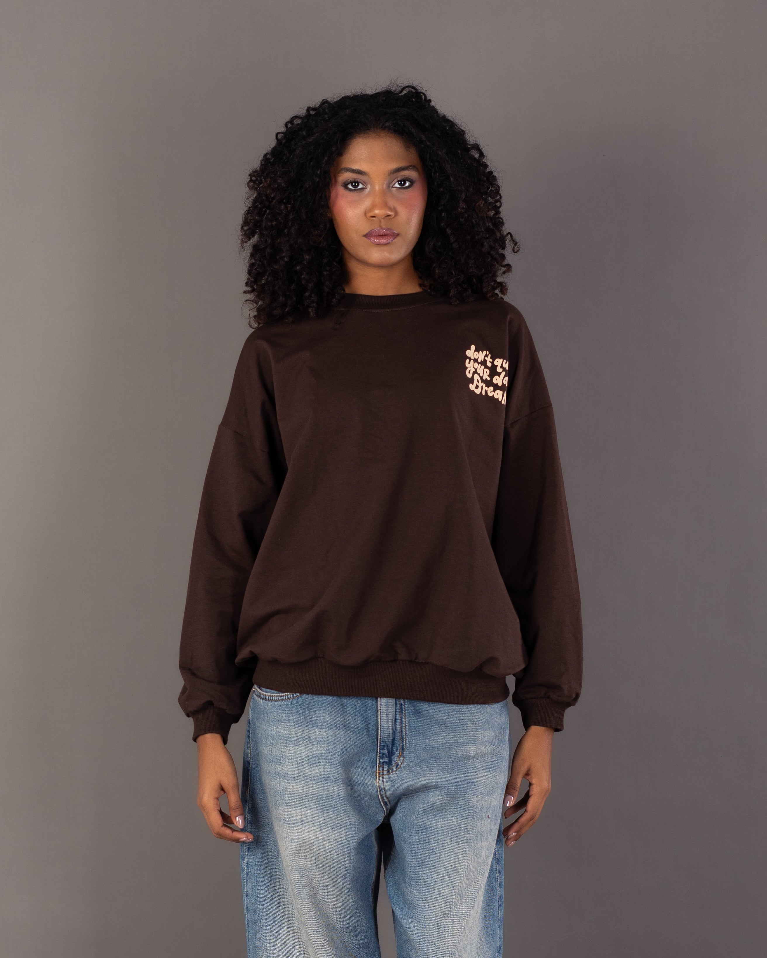 Back Floral Print Sweatshirt
