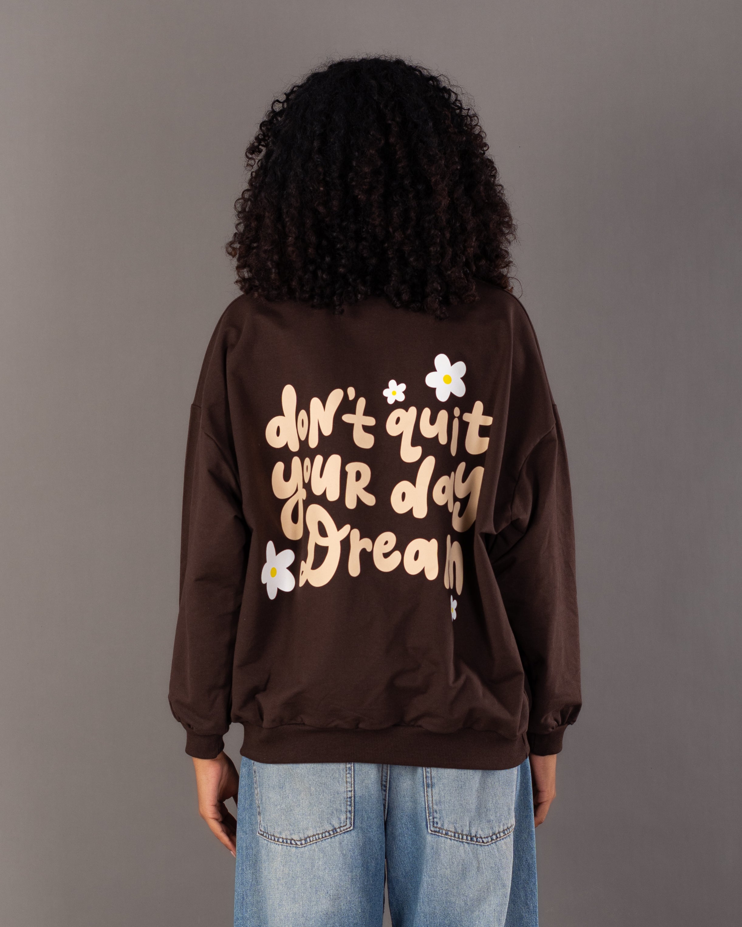 Back Floral Print Sweatshirt