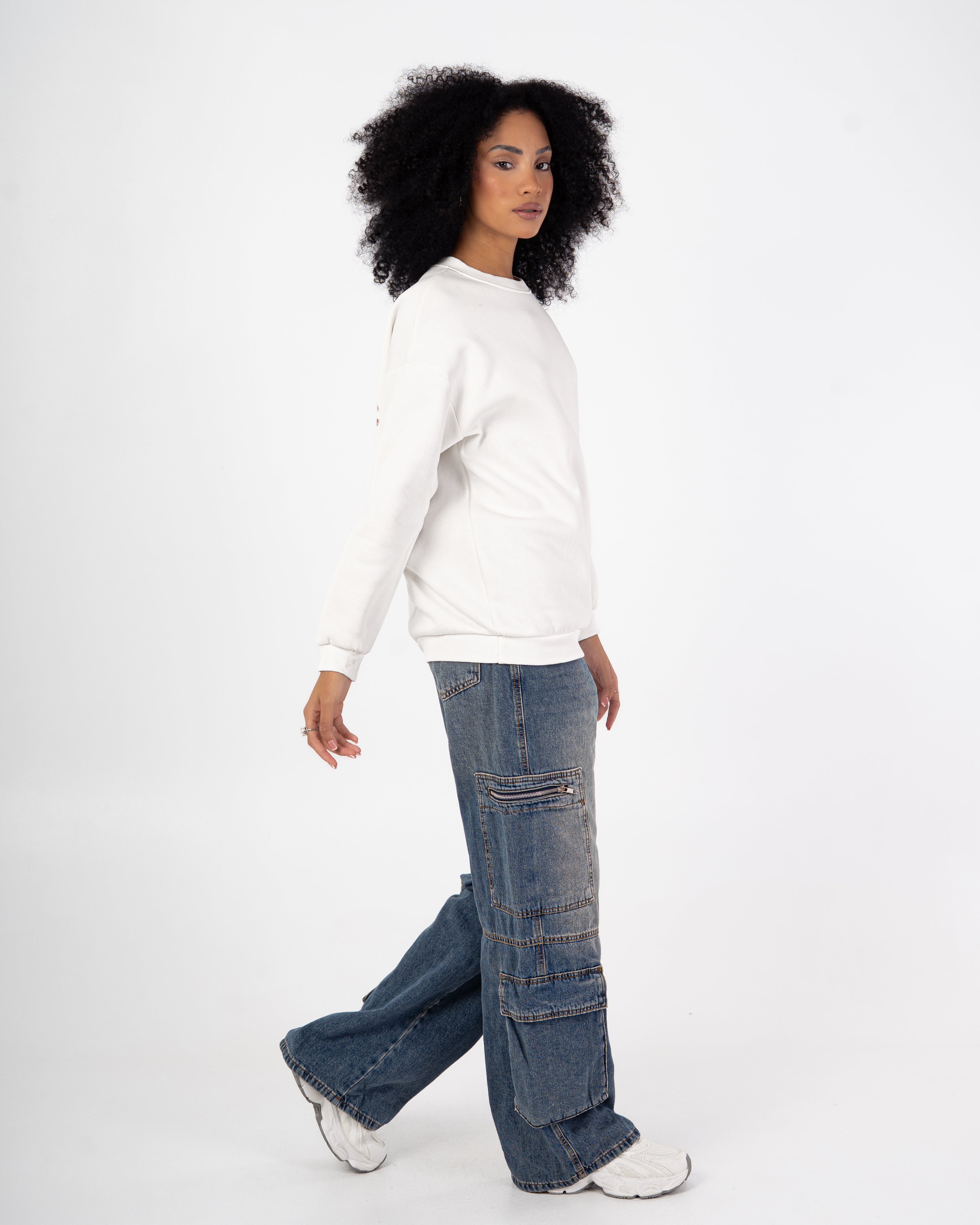 Sweatshirt – Small Front Heart (Back Print)