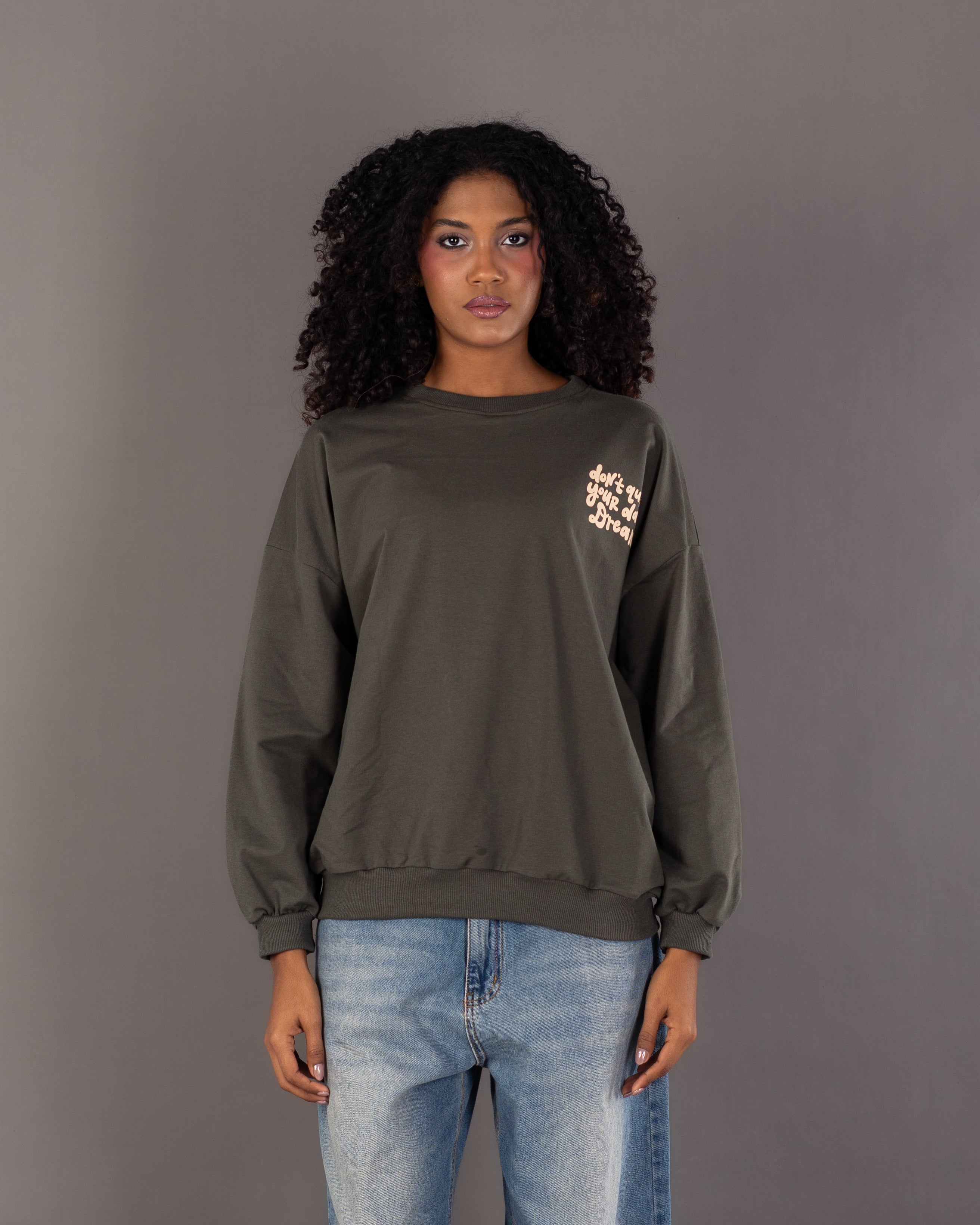 Back Floral Print Sweatshirt