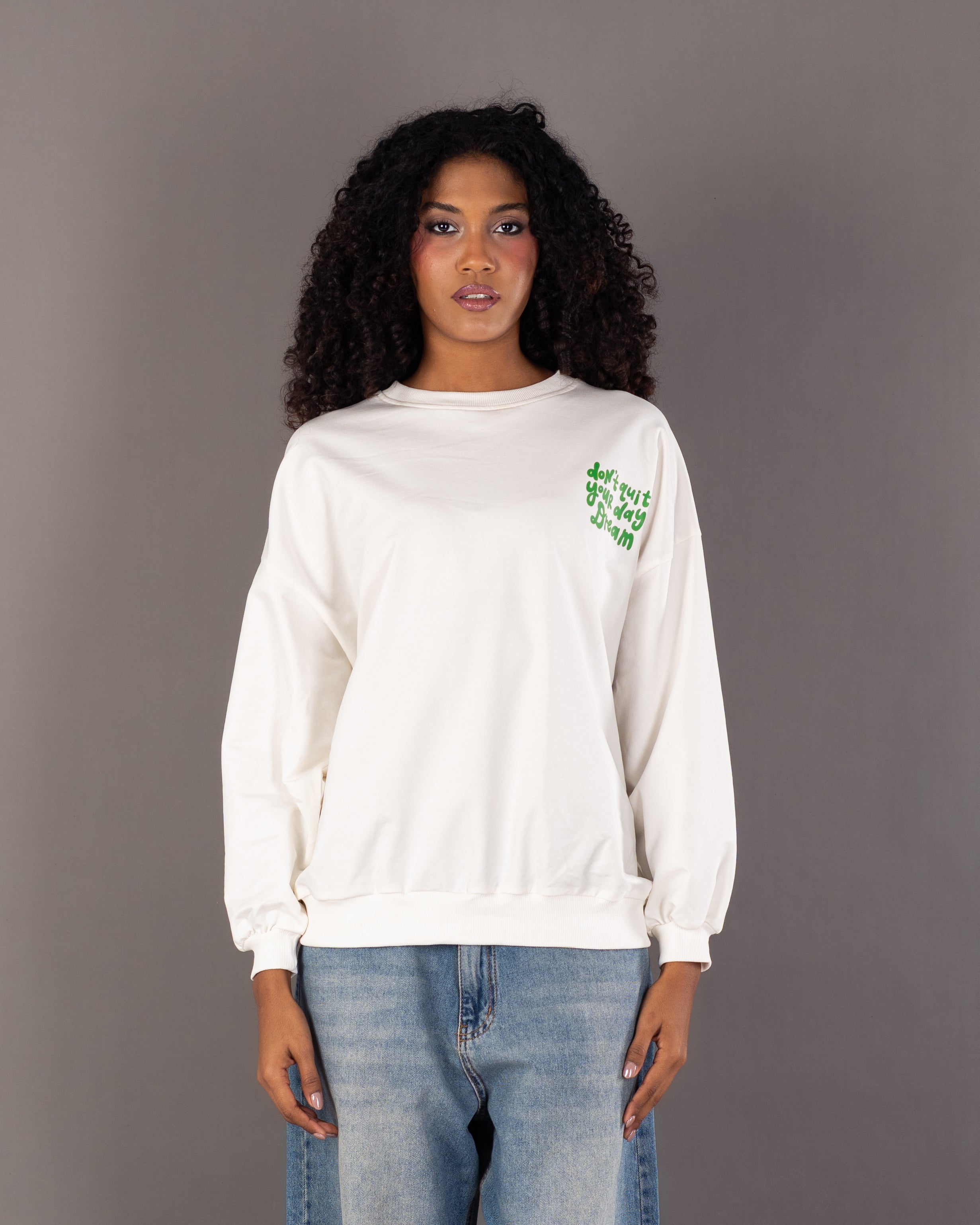 Back Floral Print Sweatshirt
