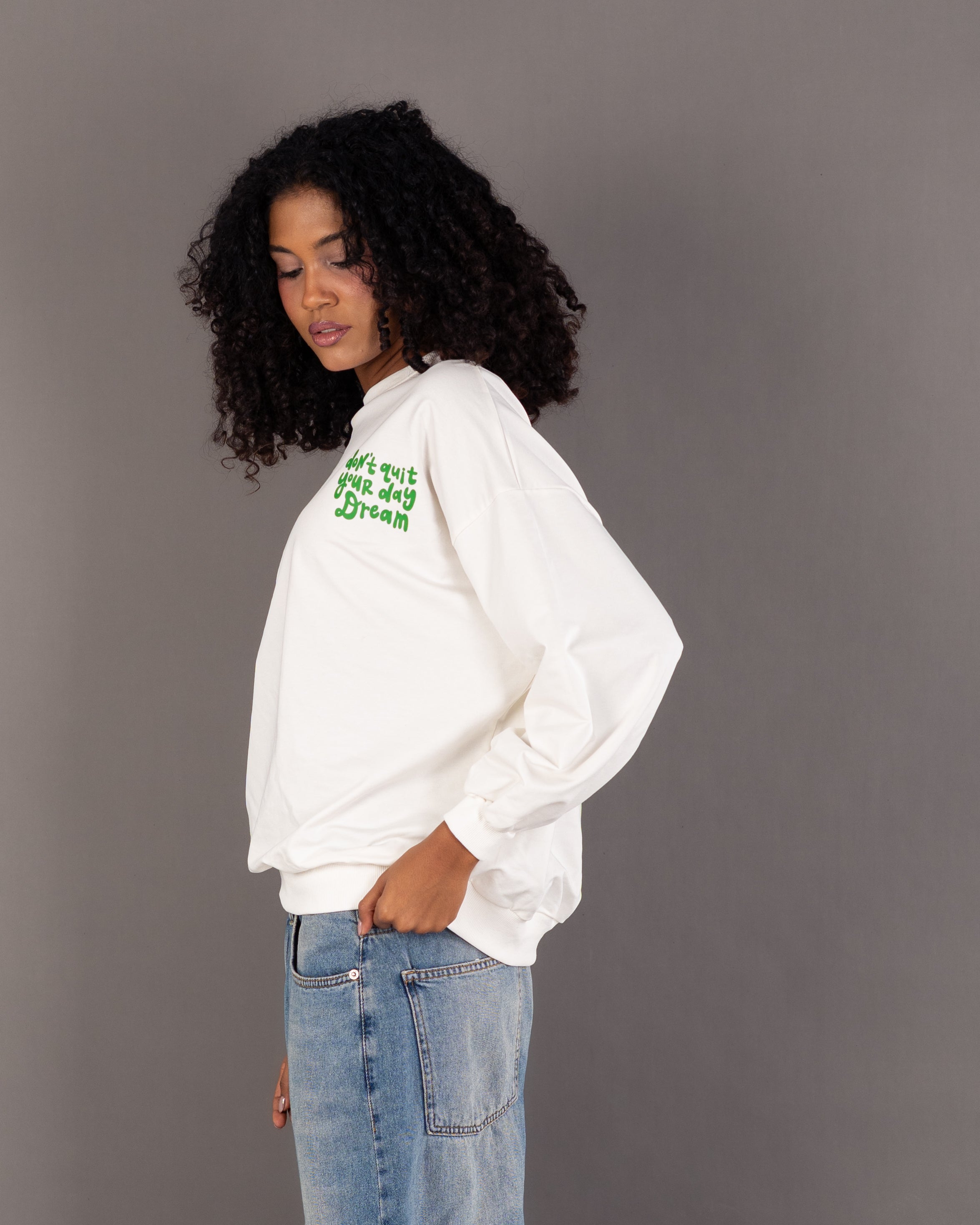 Back Floral Print Sweatshirt