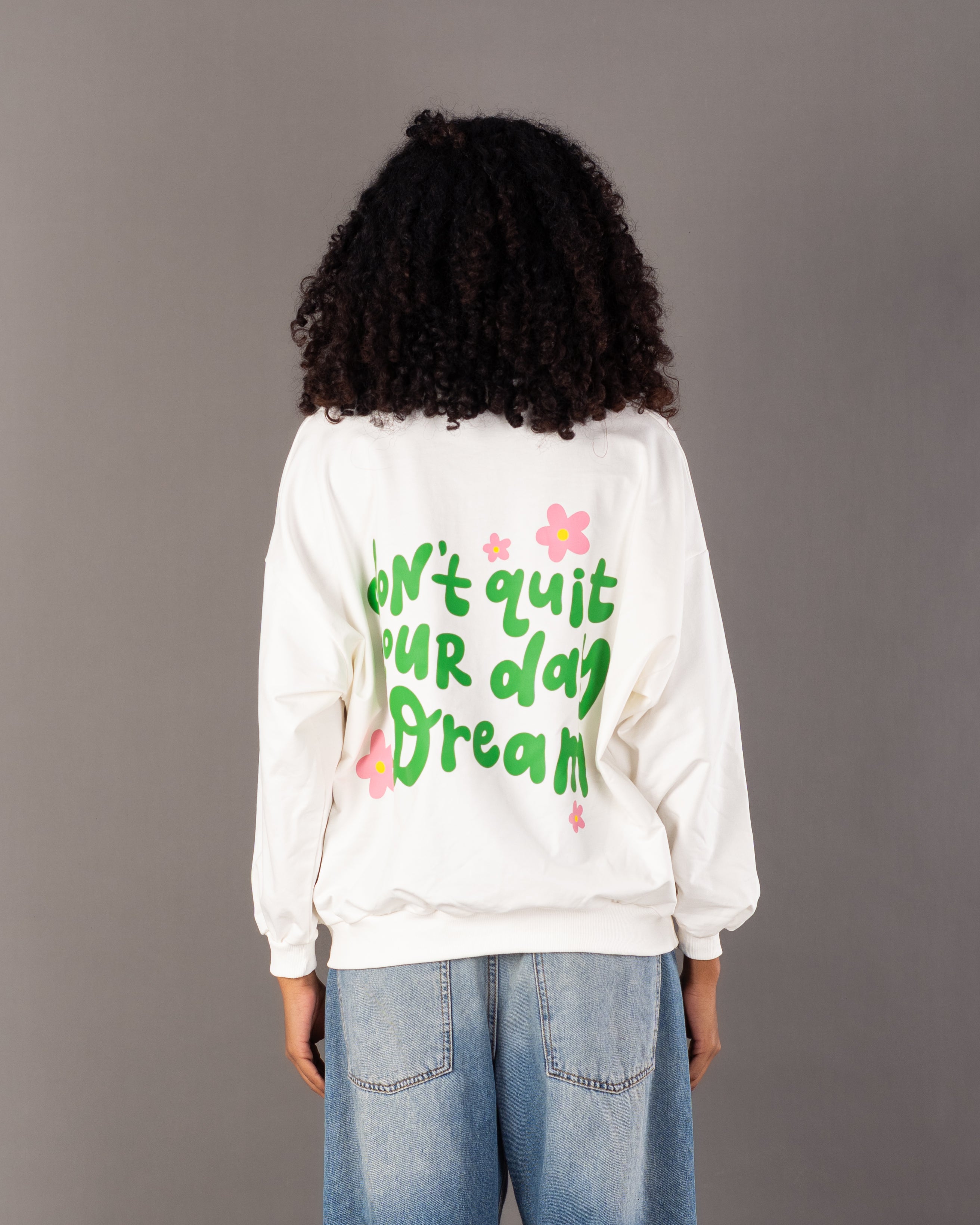 Back Floral Print Sweatshirt