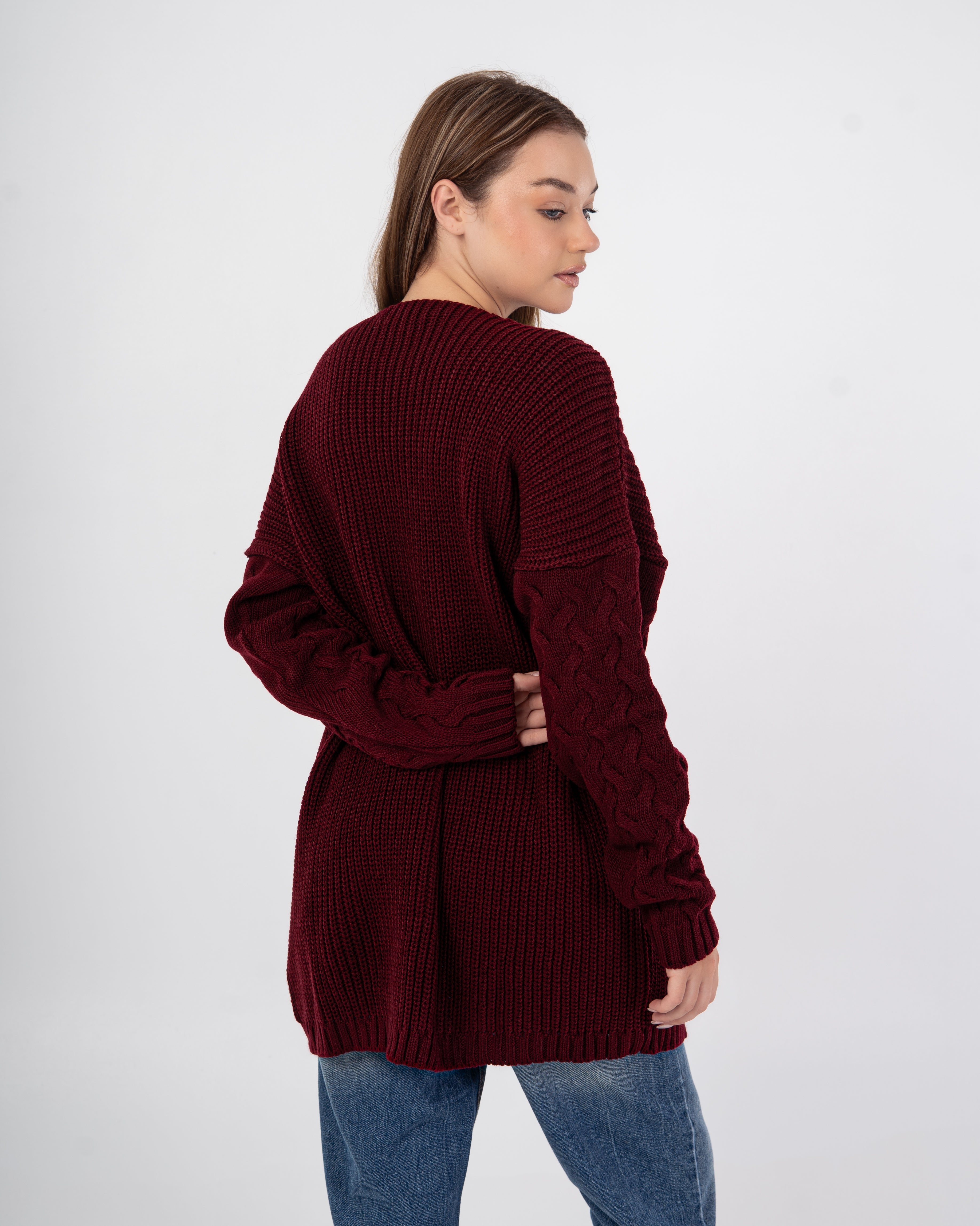 Knitwear Pullover – Long (Braided Pattern)