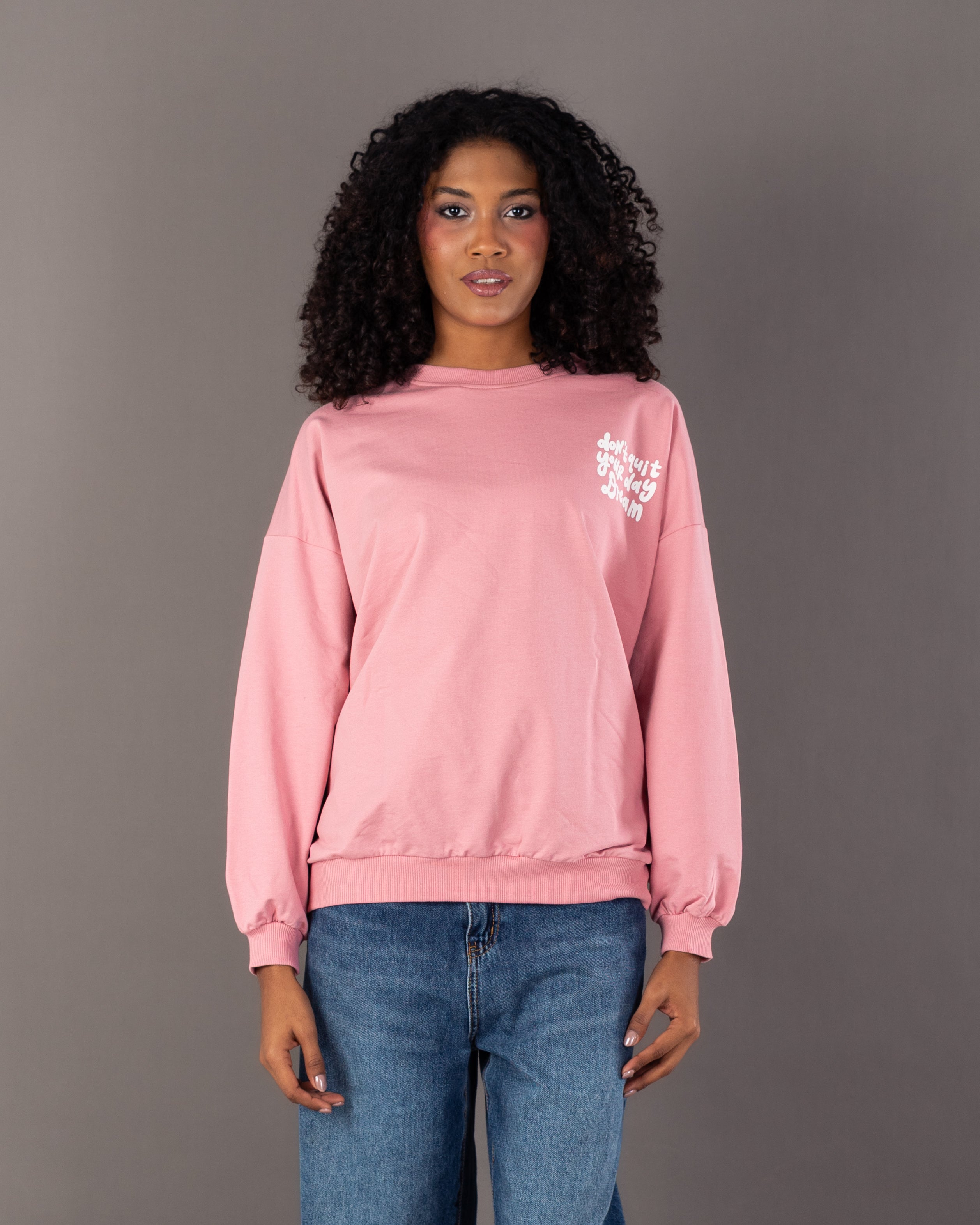 Back Floral Print Sweatshirt