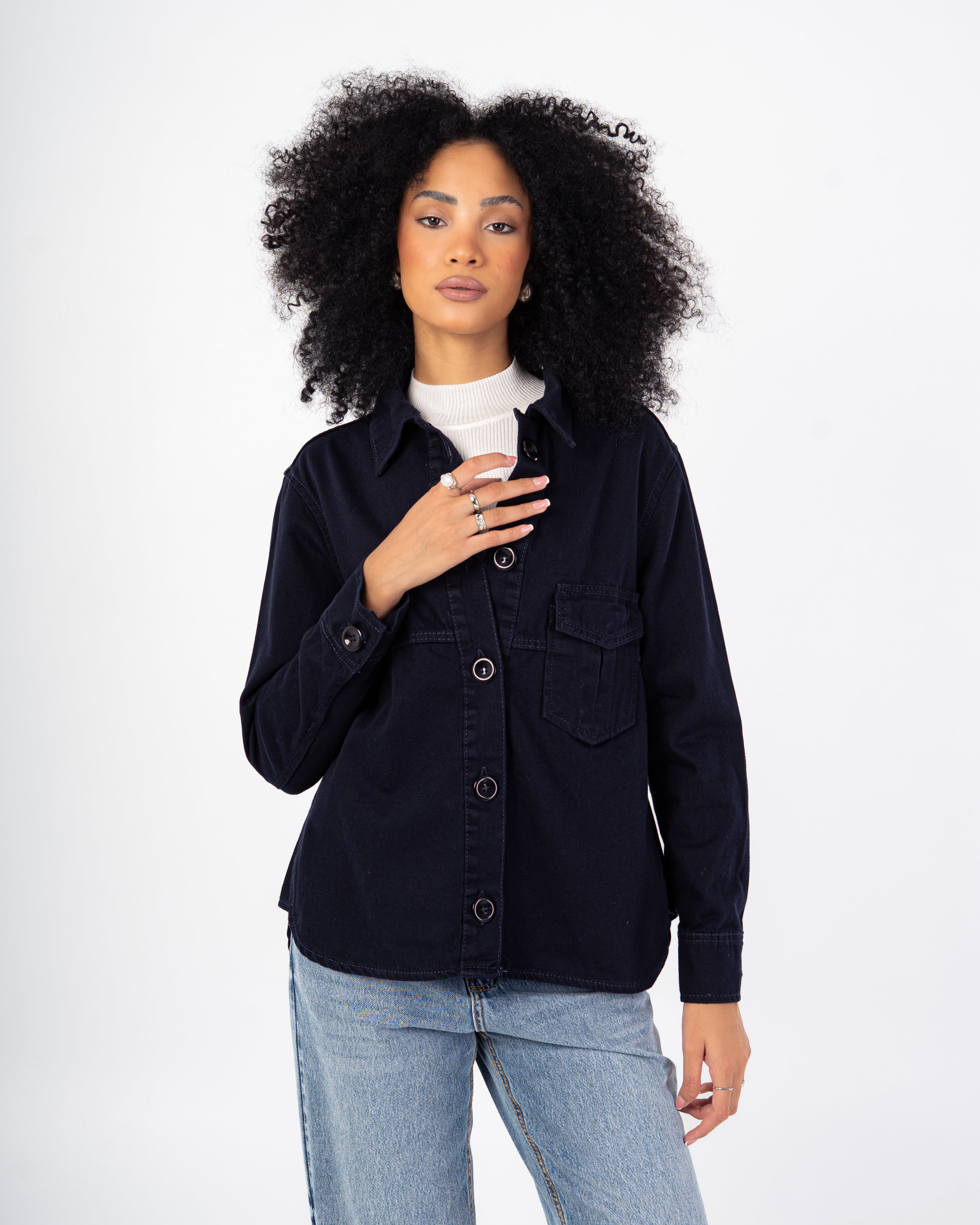 Gabardine Jacket – Single Plain Pocket