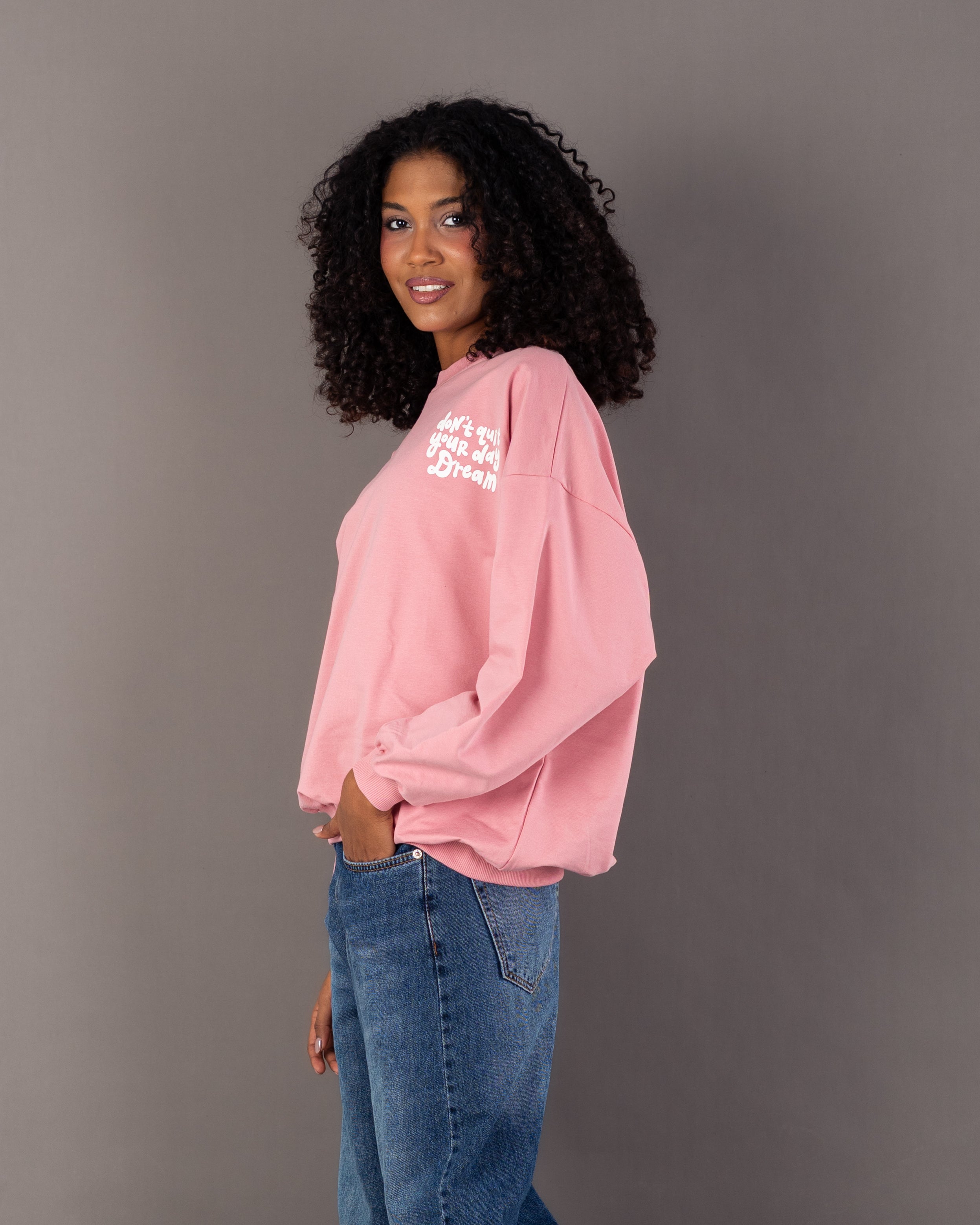 Back Floral Print Sweatshirt