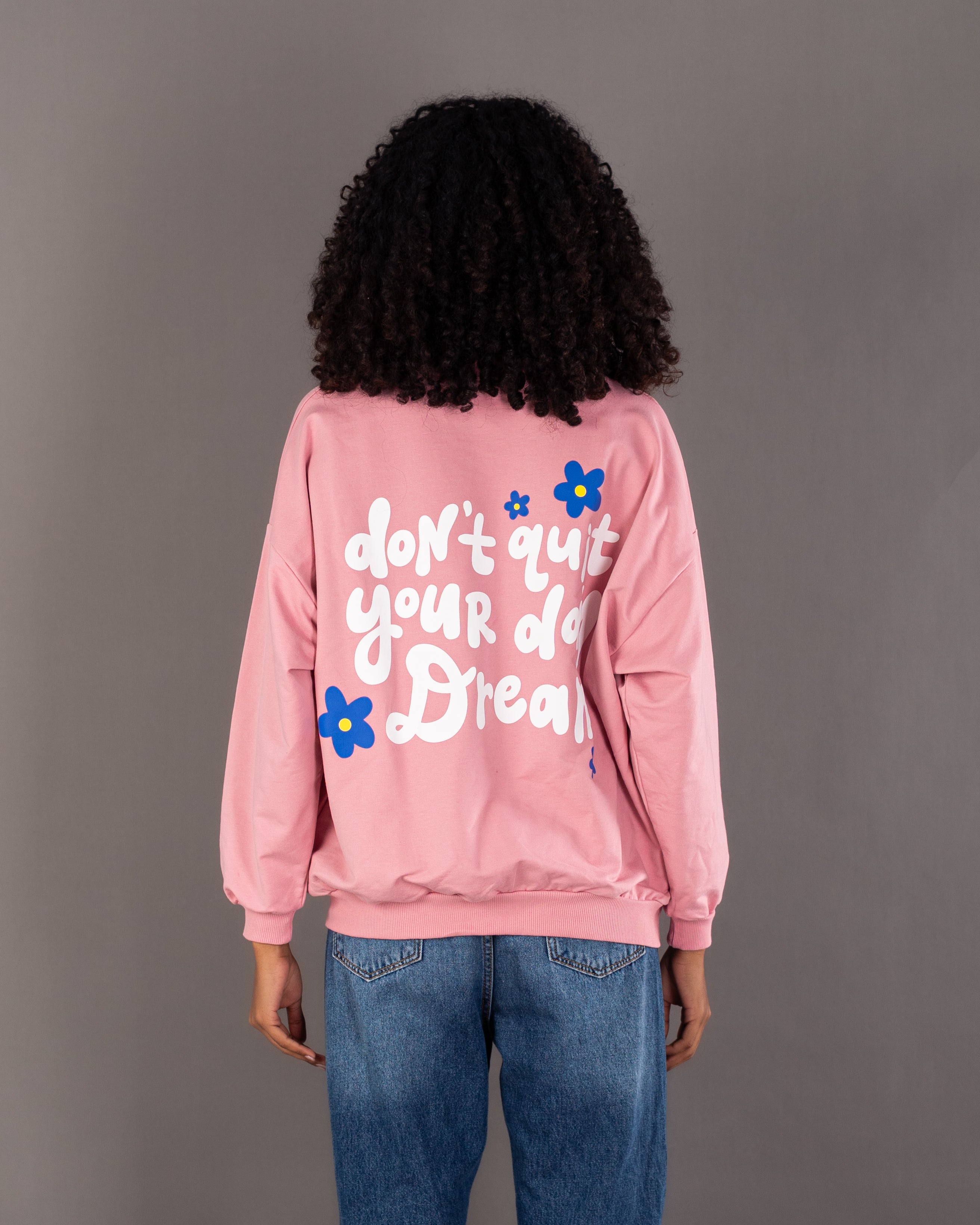 Back Floral Print Sweatshirt