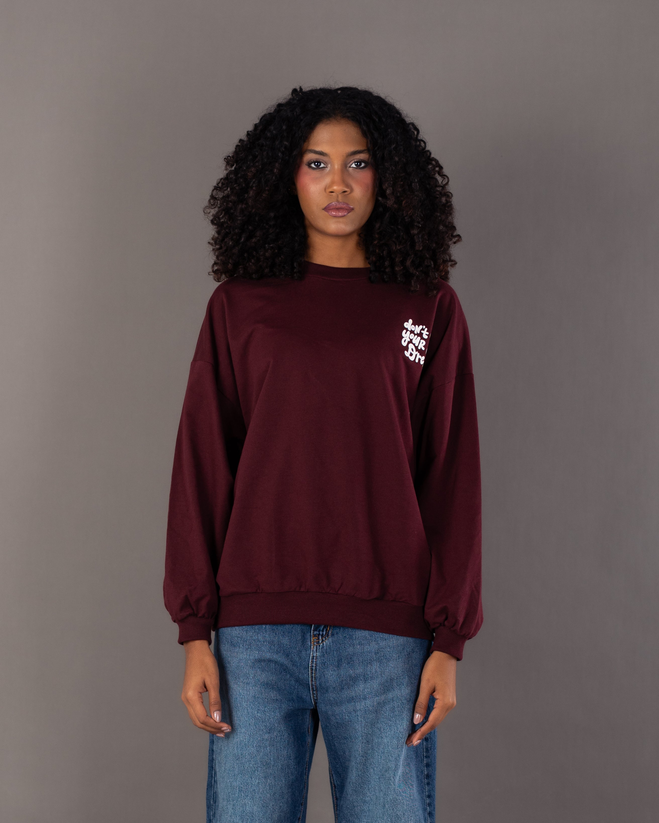 Back Floral Print Sweatshirt