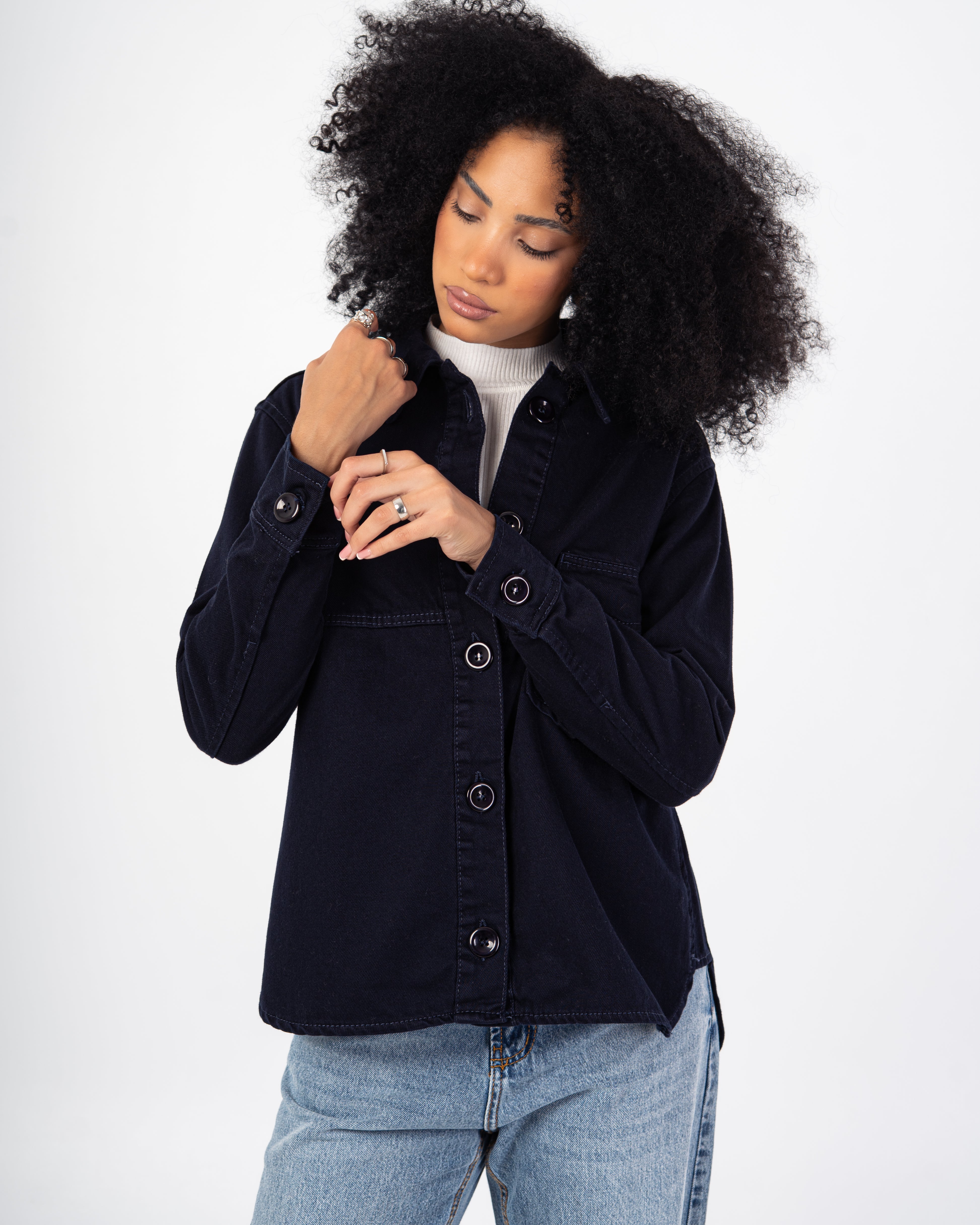 Gabardine Jacket – Single Plain Pocket