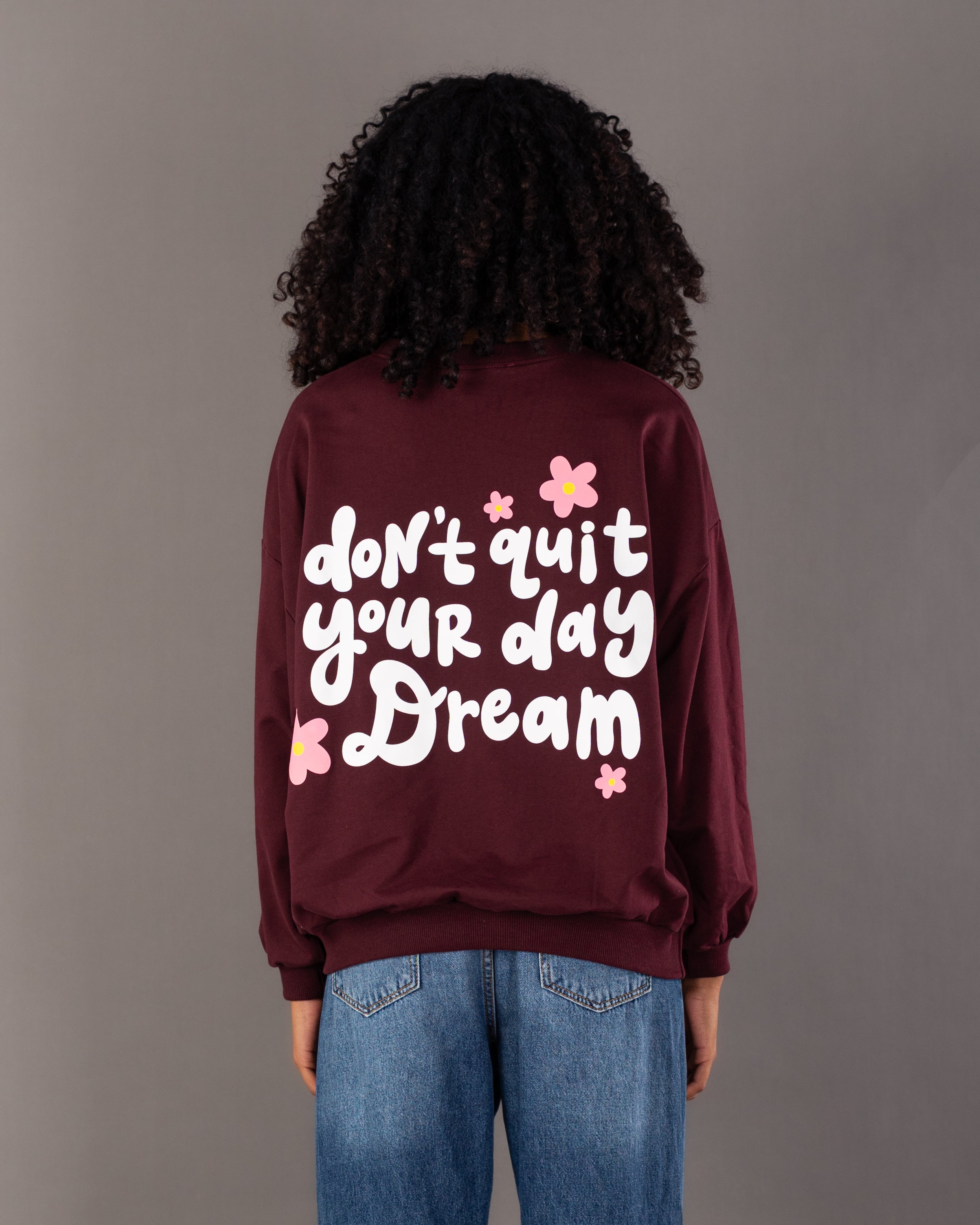 Back Floral Print Sweatshirt
