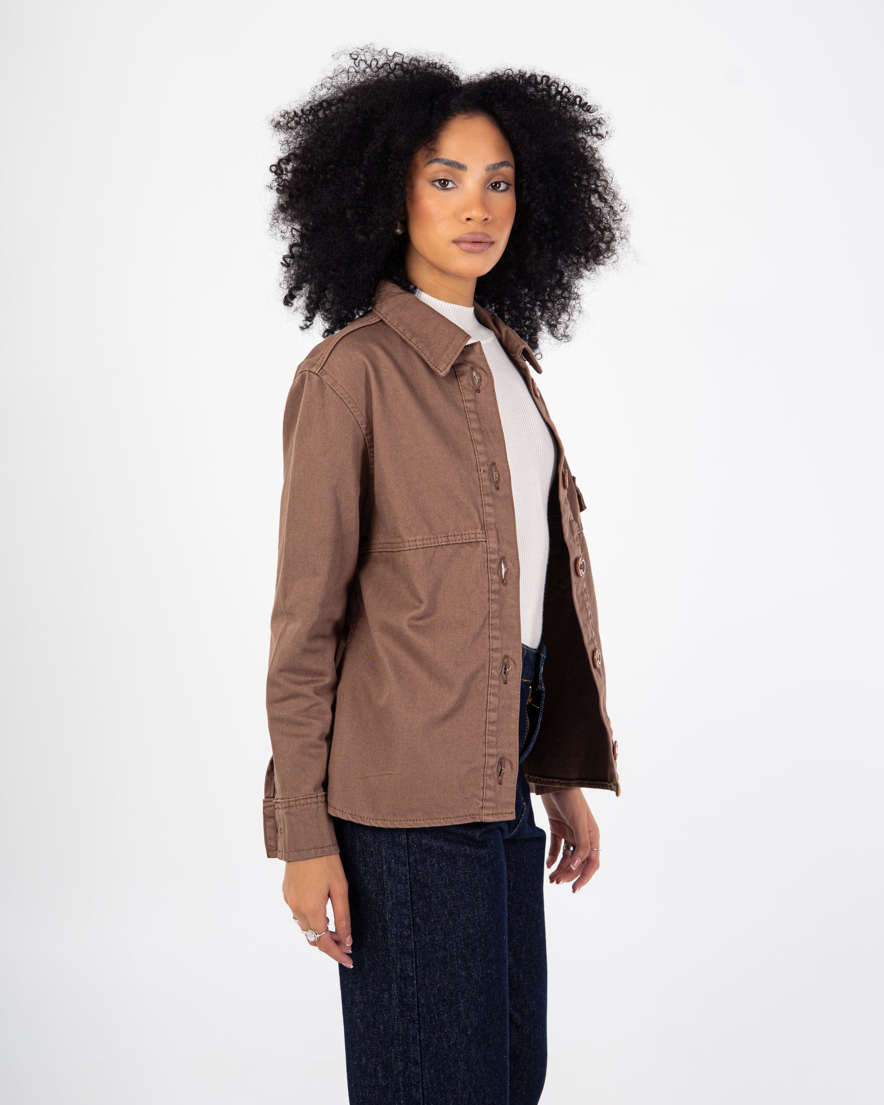 Gabardine Jacket – Single Plain Pocket