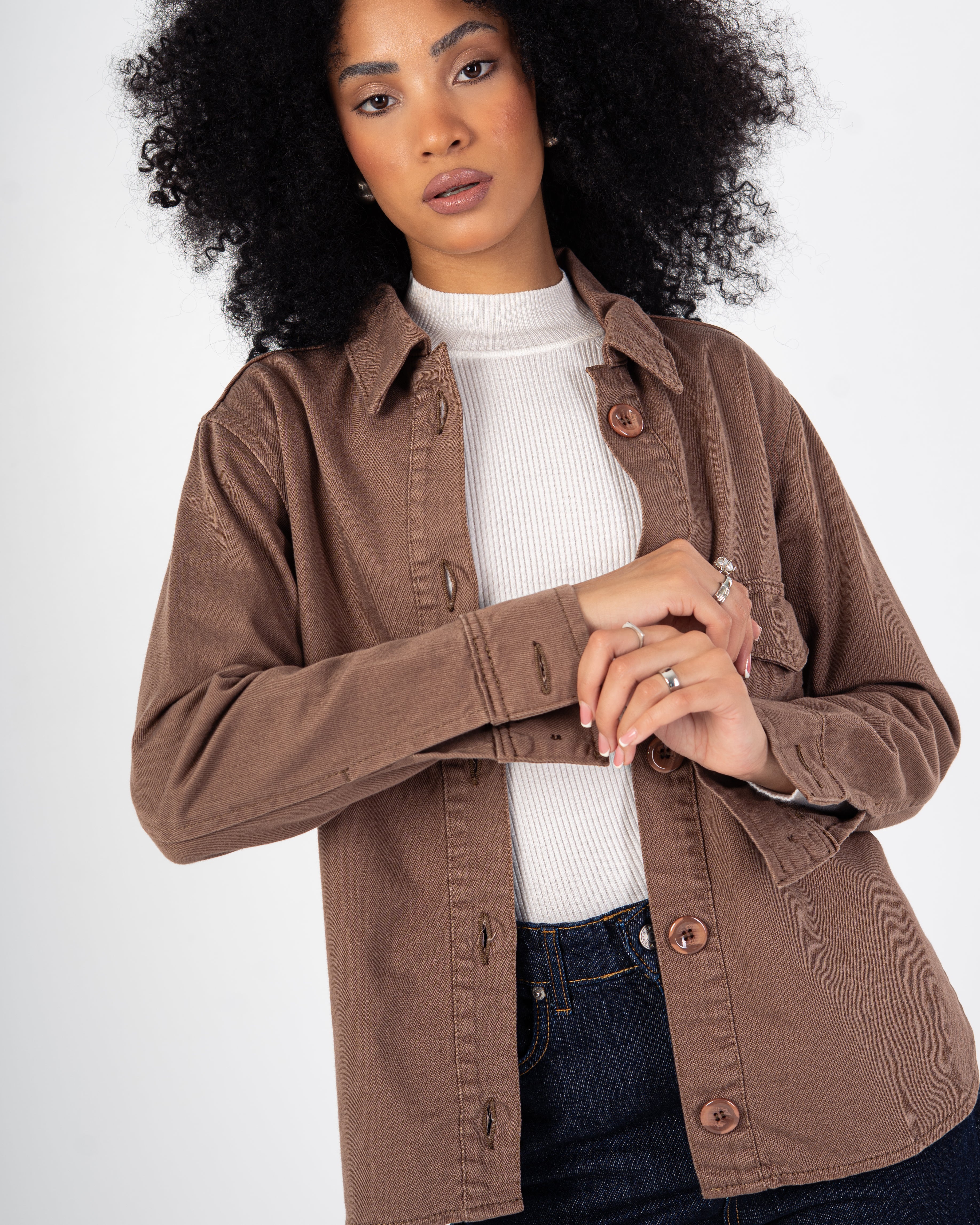 Gabardine Jacket – Single Plain Pocket