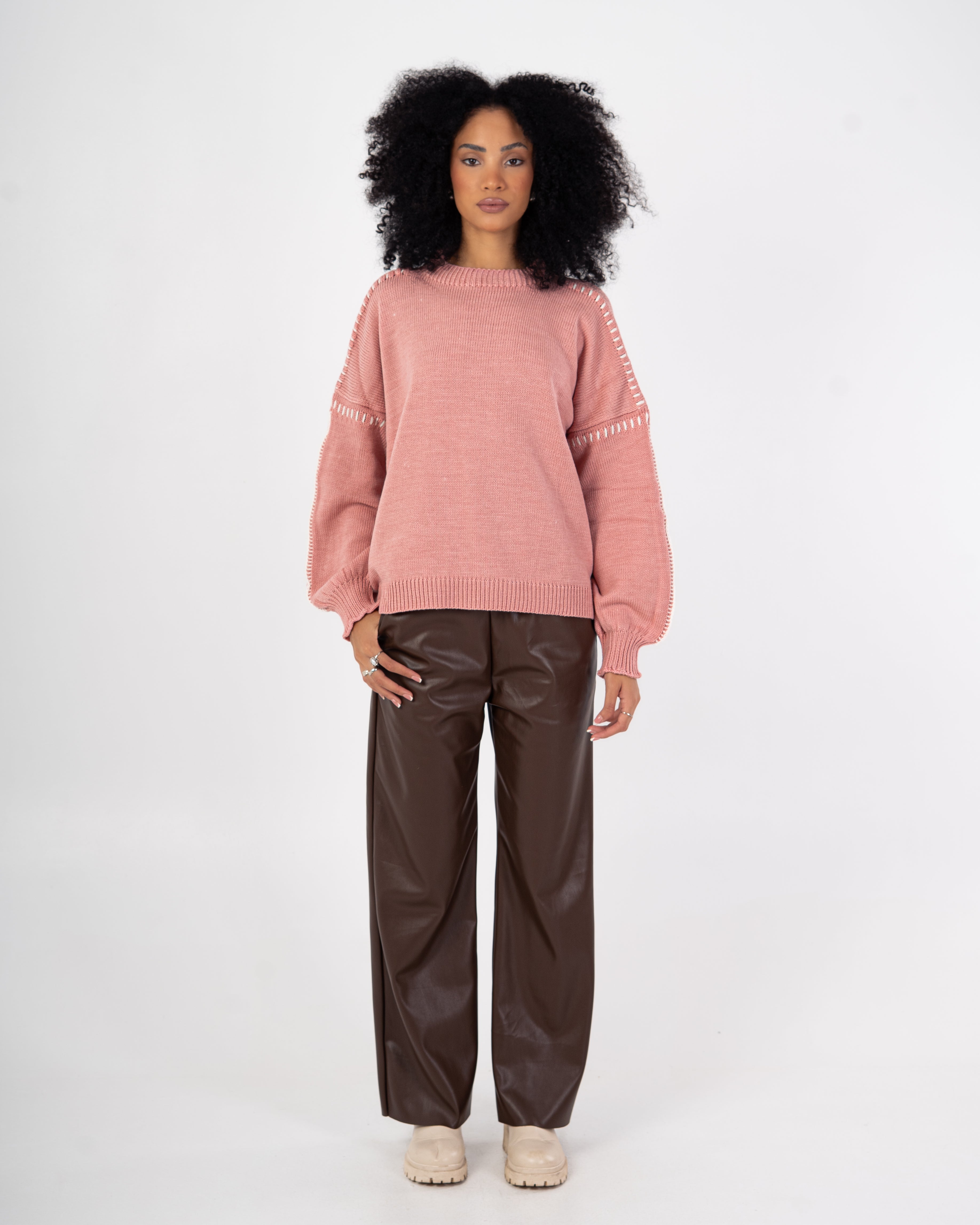 Knitwear Pullover – Embroidered (Shoulders-Sleeves)