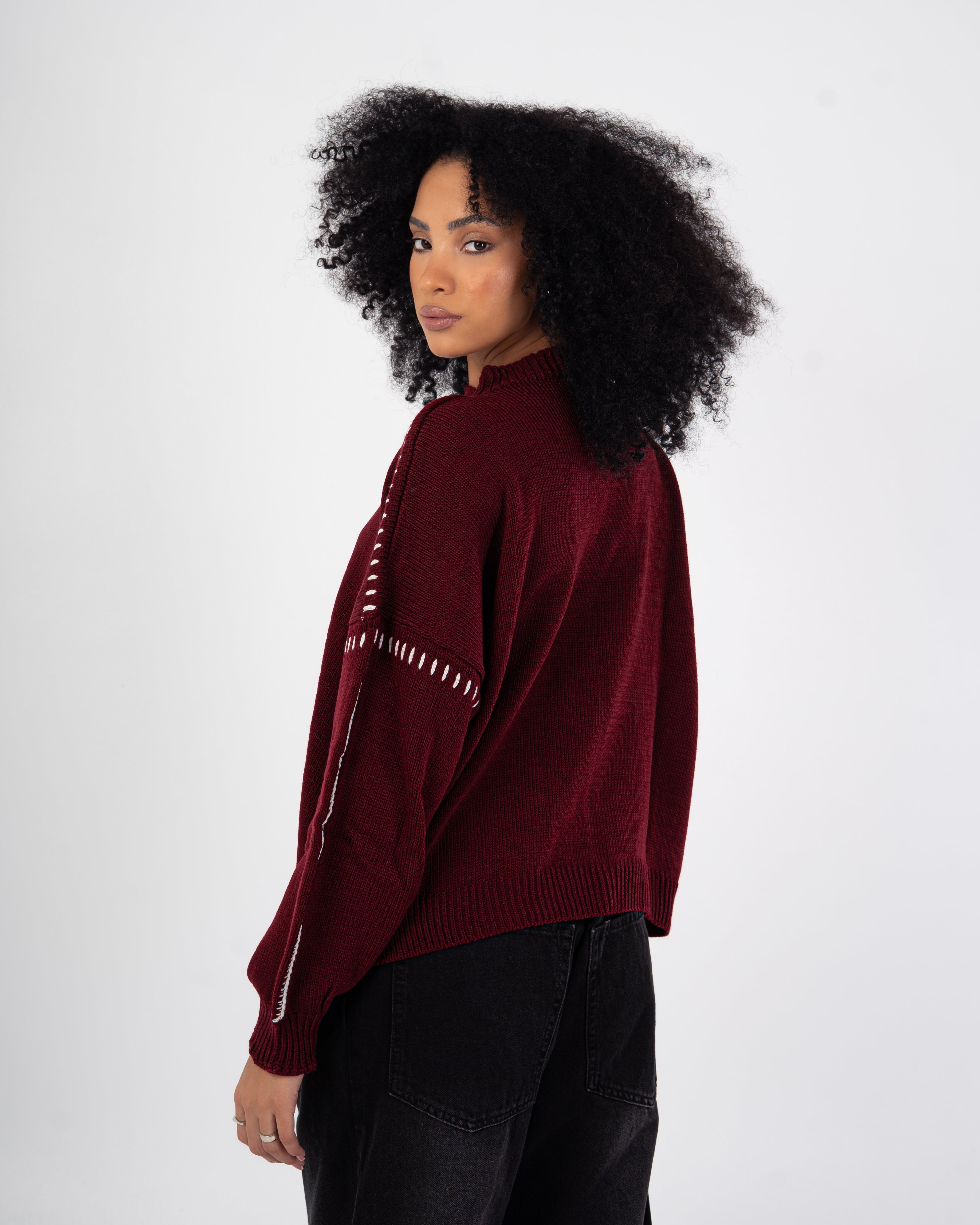 Knitwear Pullover – Embroidered (Shoulders-Sleeves)