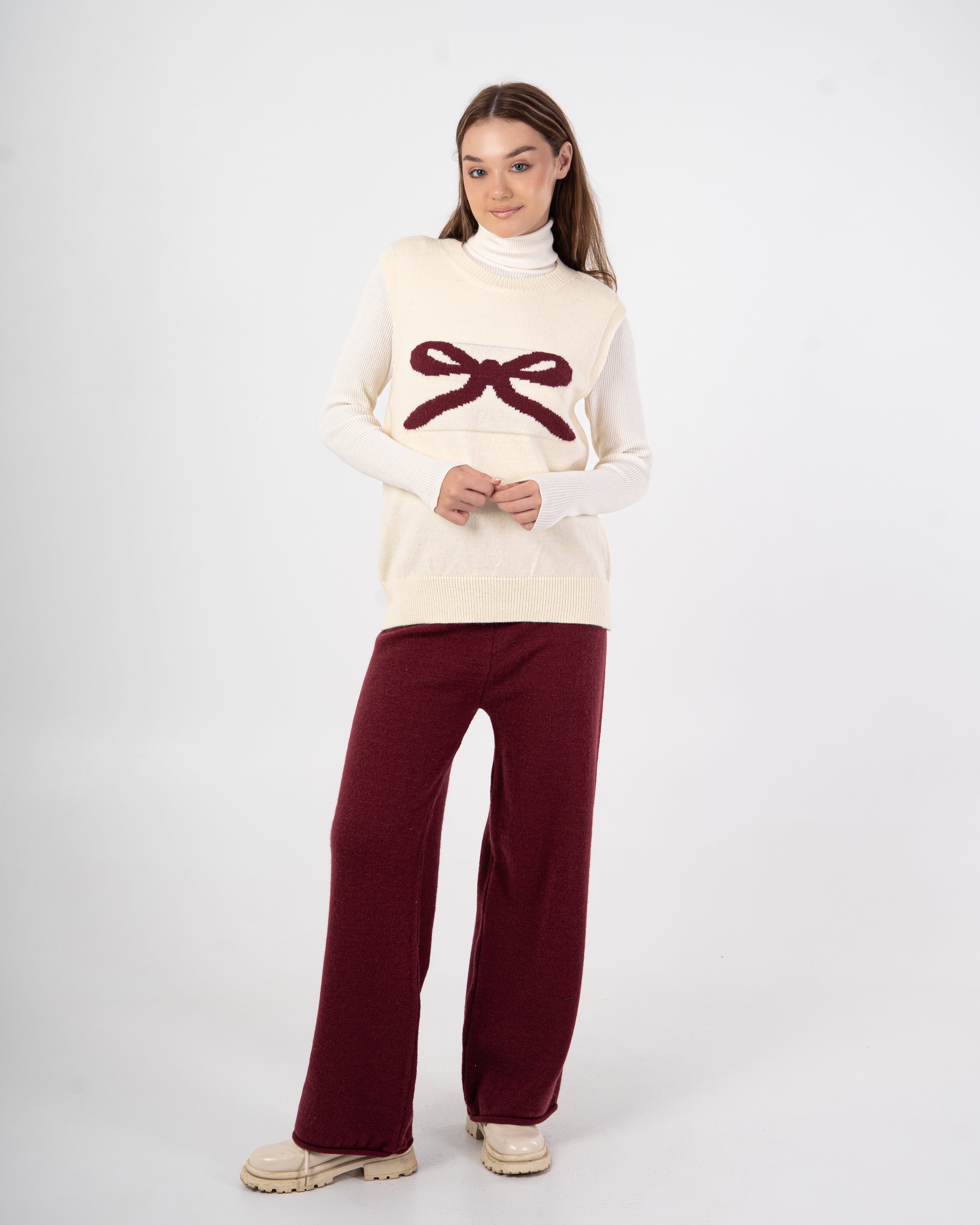 سترة محبوكة – فيونكة صدر