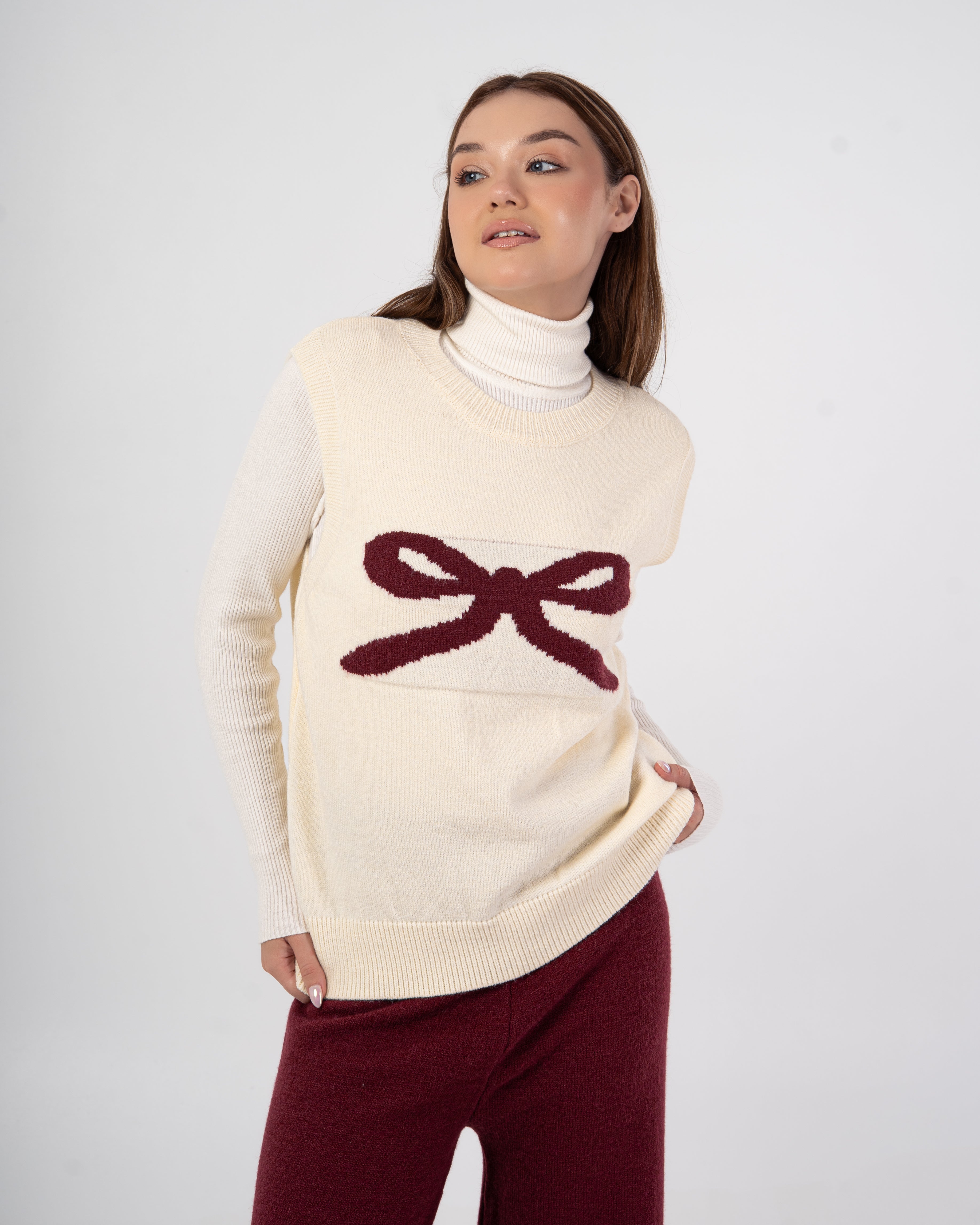 سترة محبوكة – فيونكة صدر