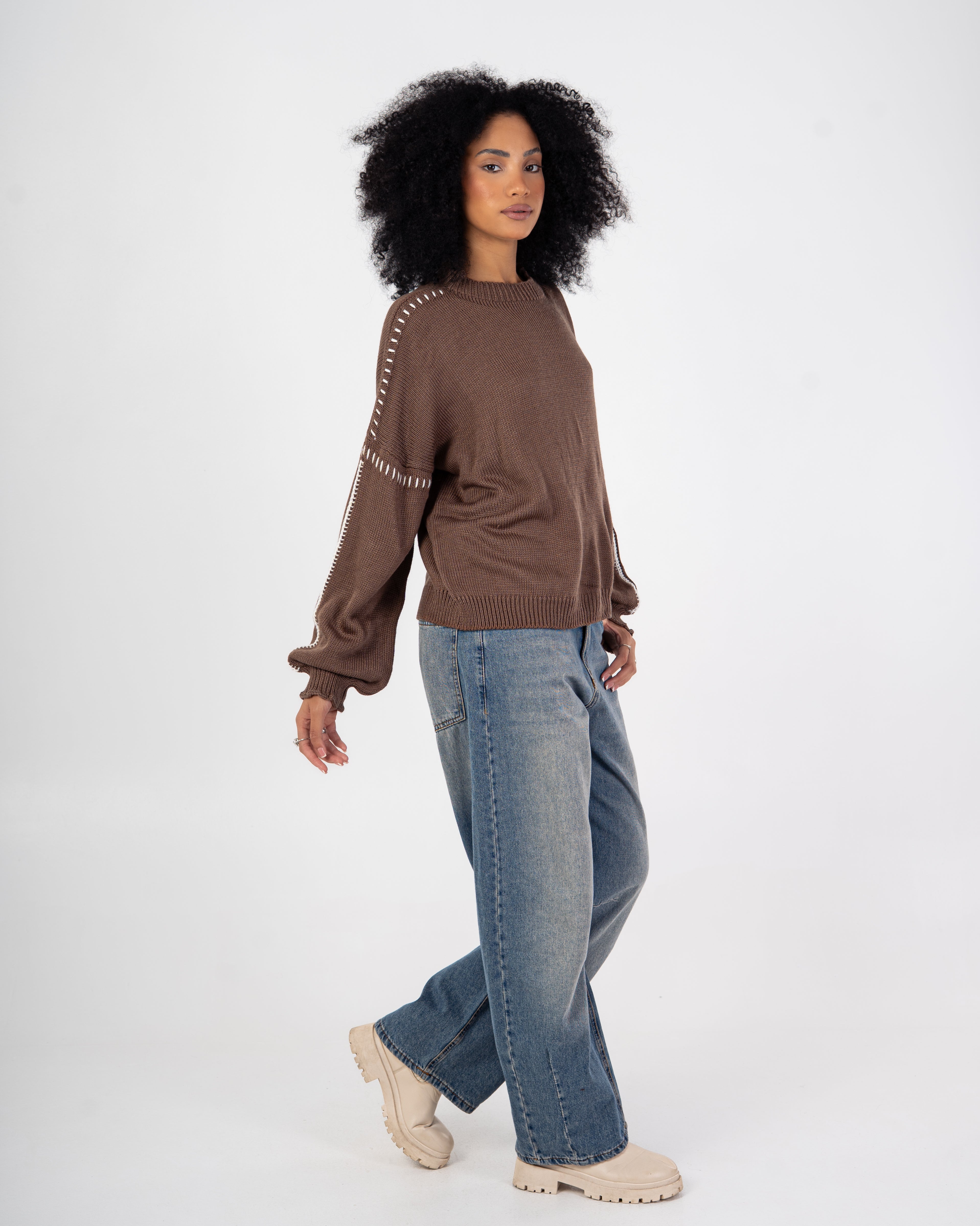 Knitwear Pullover – Embroidered (Shoulders-Sleeves)
