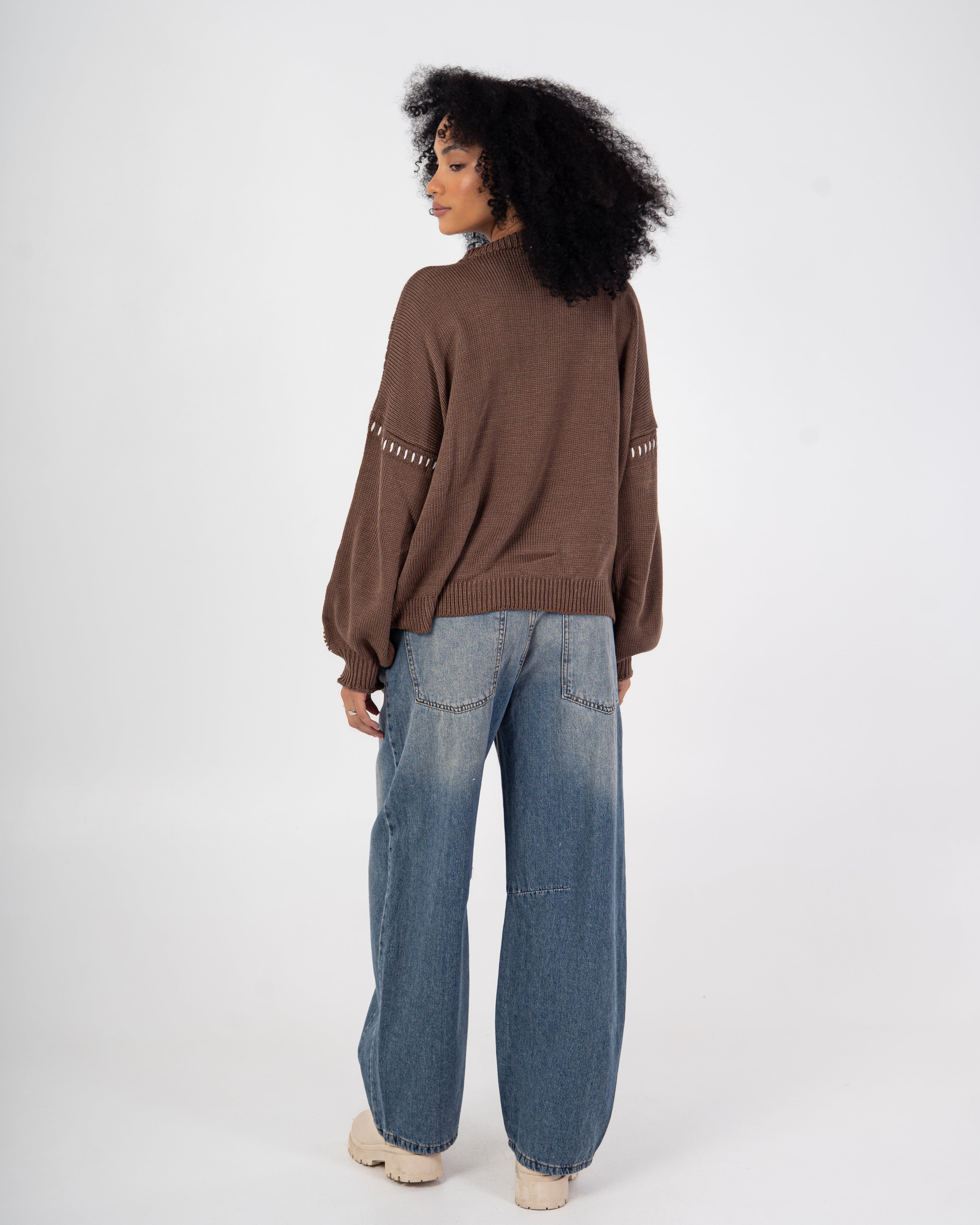 Knitwear Pullover – Embroidered (Shoulders-Sleeves)
