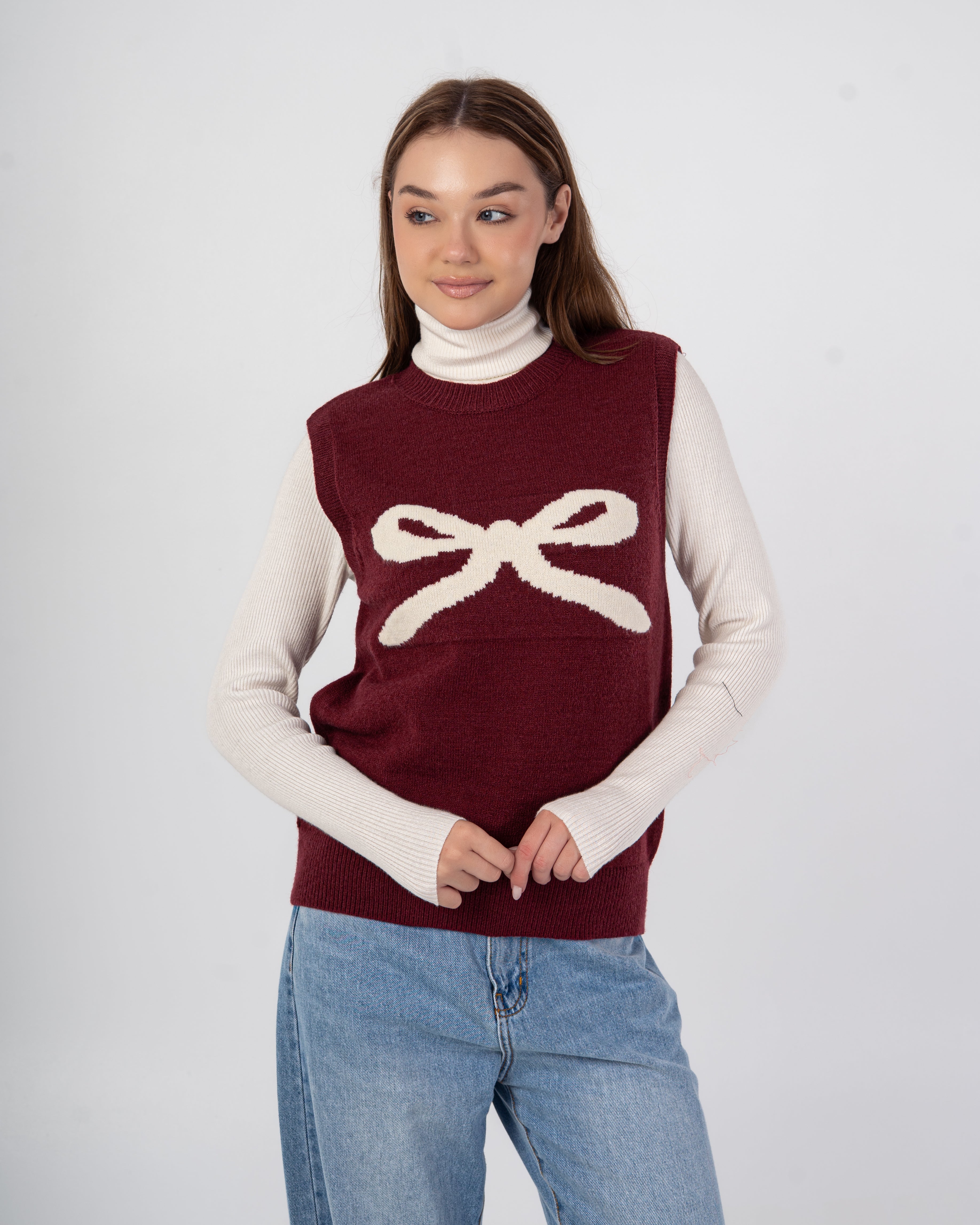 سترة محبوكة – فيونكة صدر