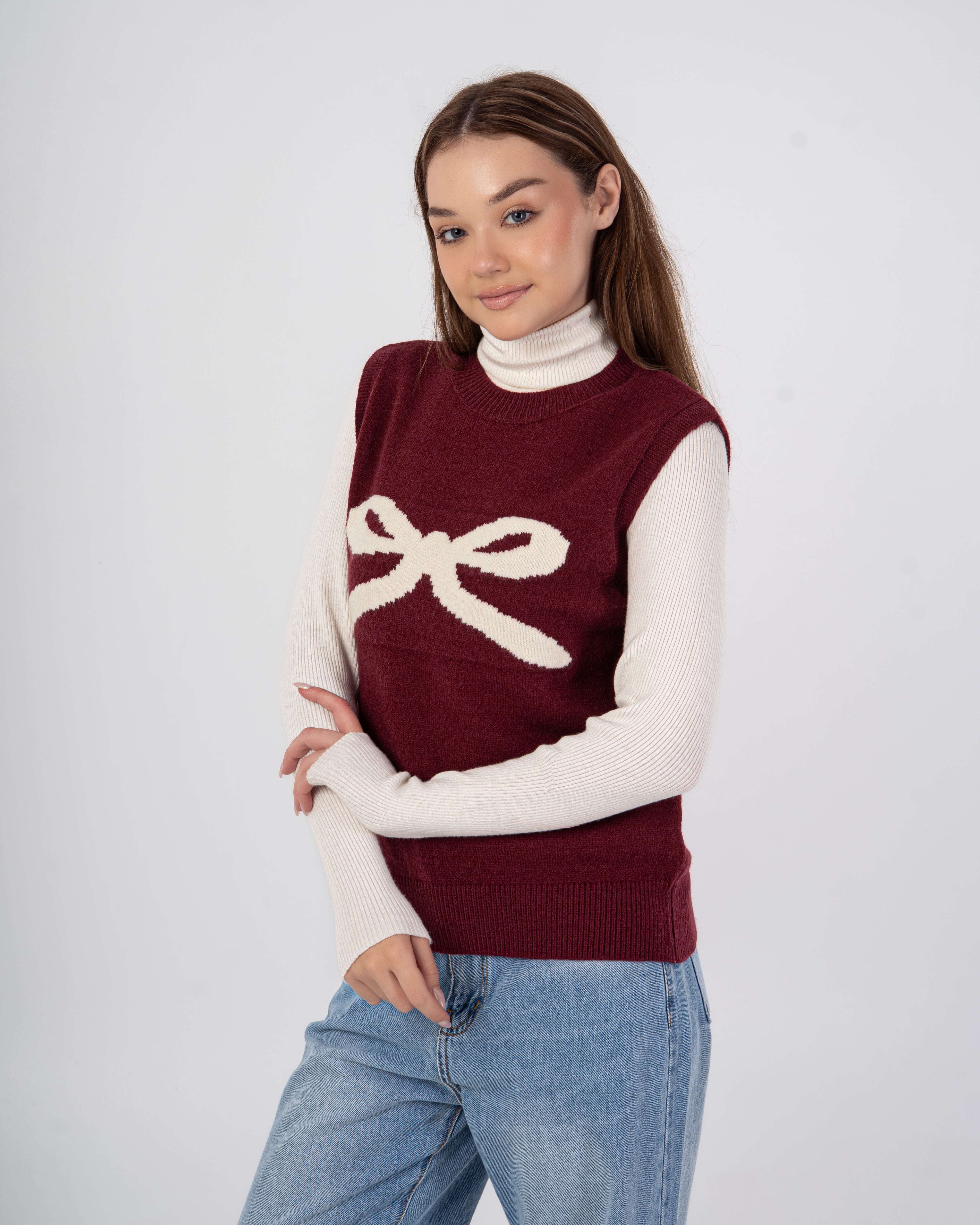 سترة محبوكة – فيونكة صدر