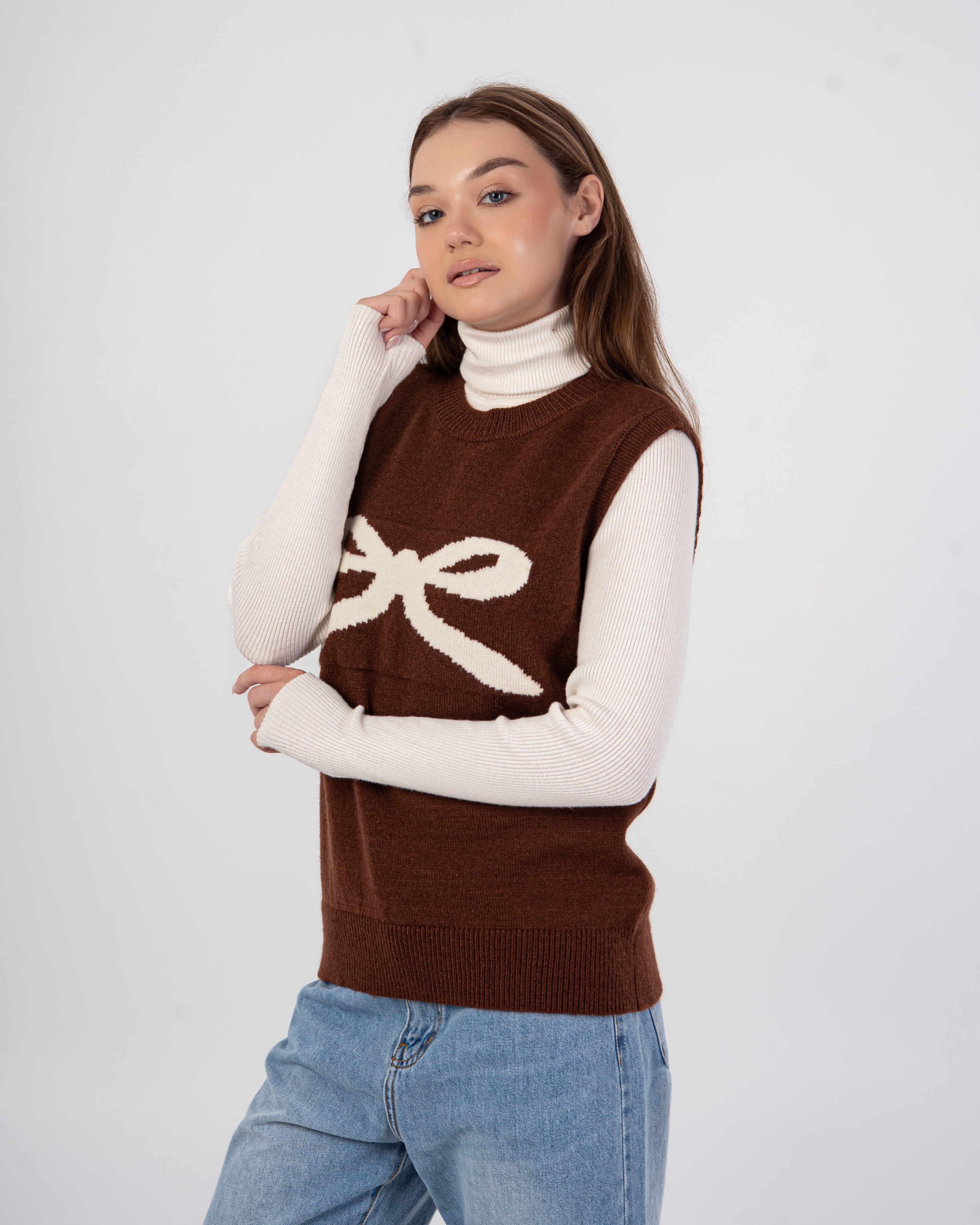 سترة محبوكة – فيونكة صدر