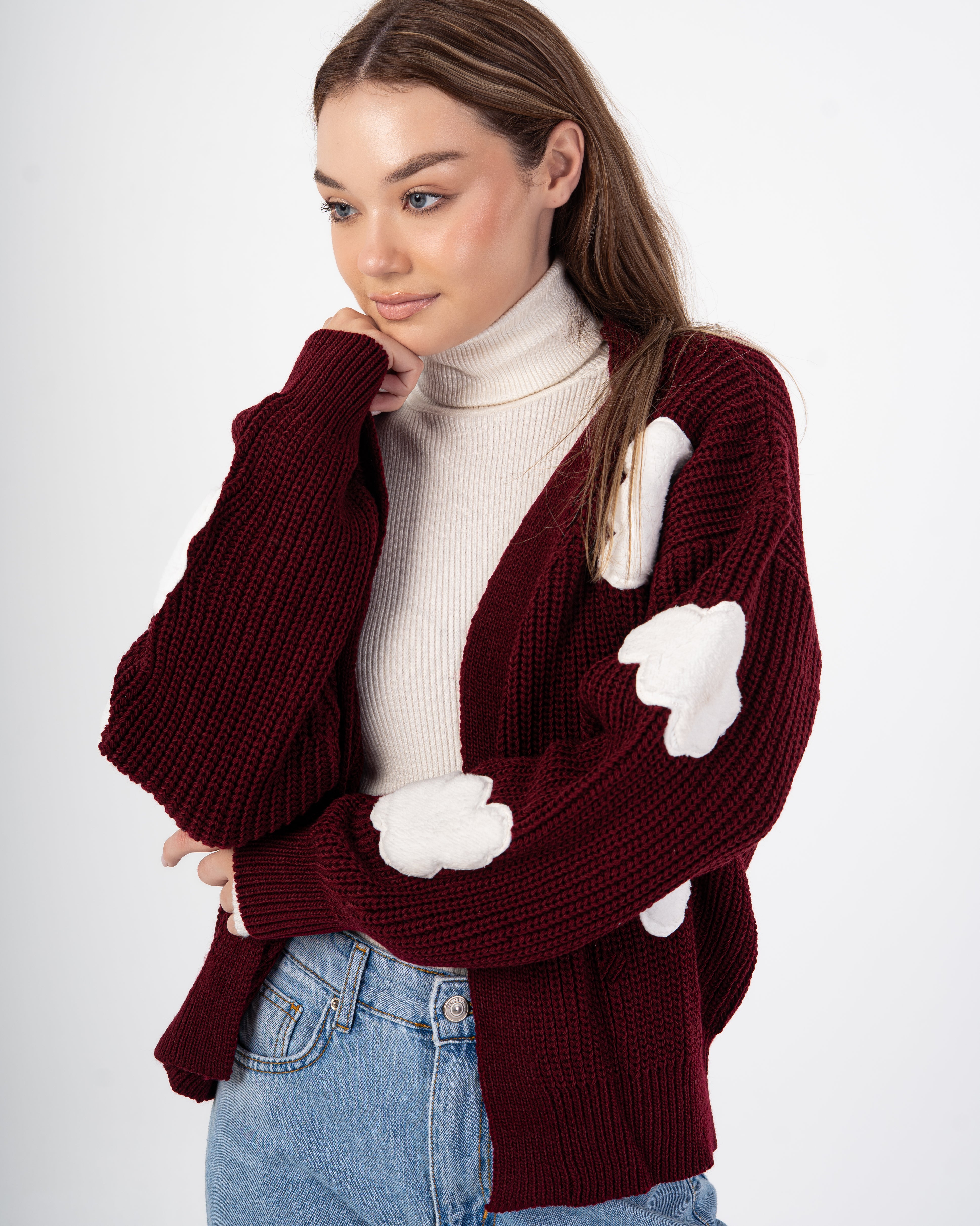 Knitwear Cardigan – Sky Clouds