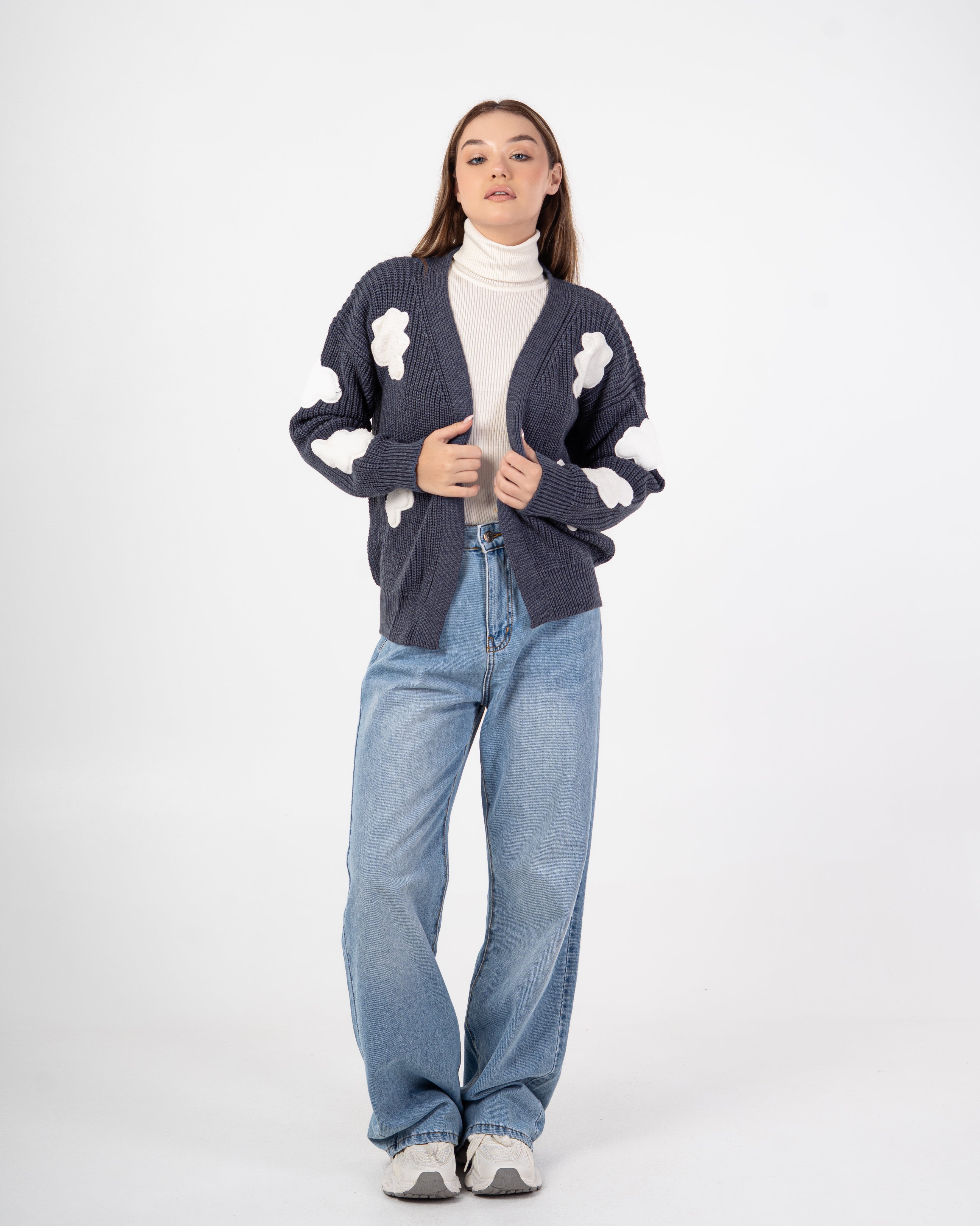Knitwear Cardigan – Sky Clouds