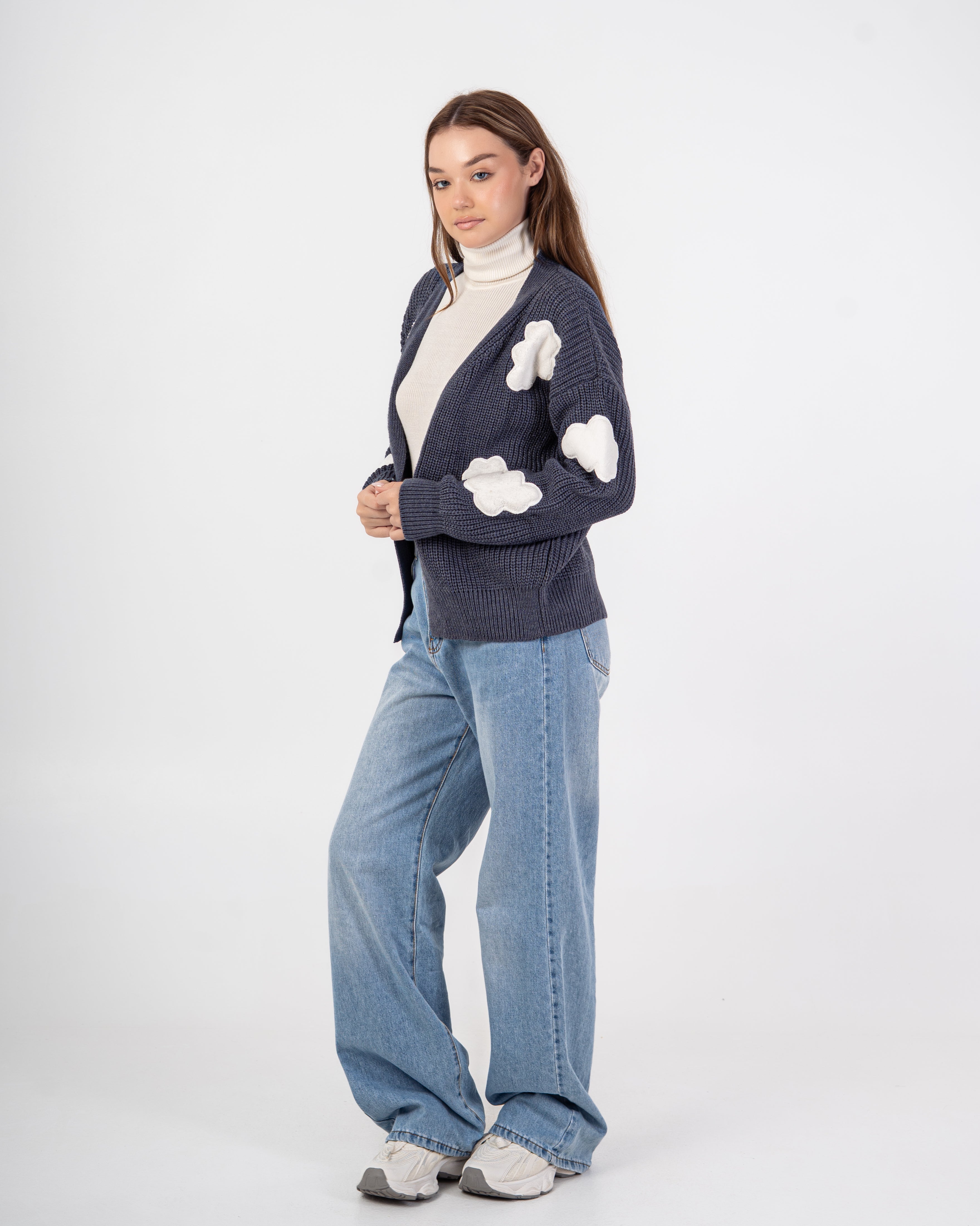Knitwear Cardigan – Sky Clouds