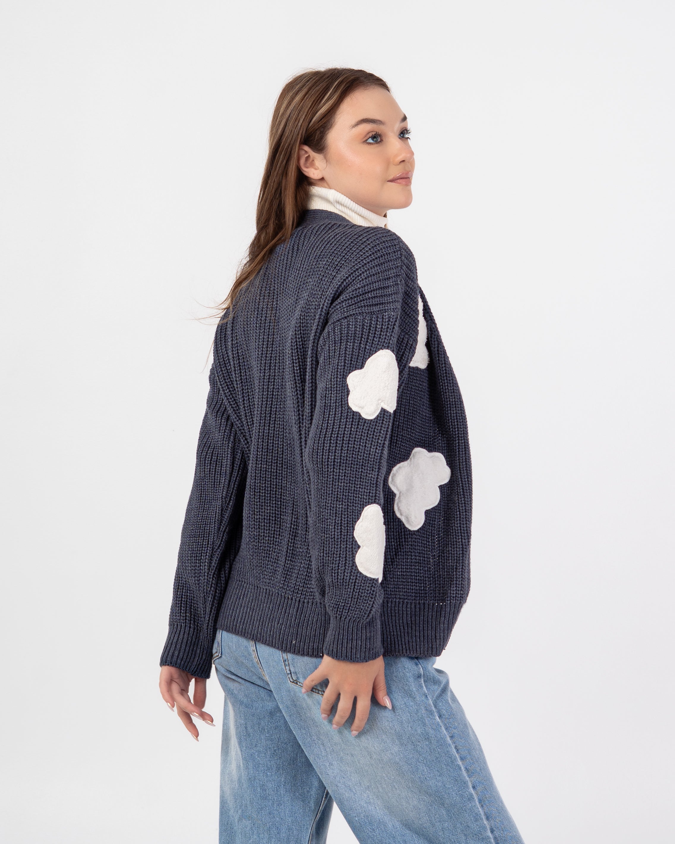 Knitwear Cardigan – Sky Clouds