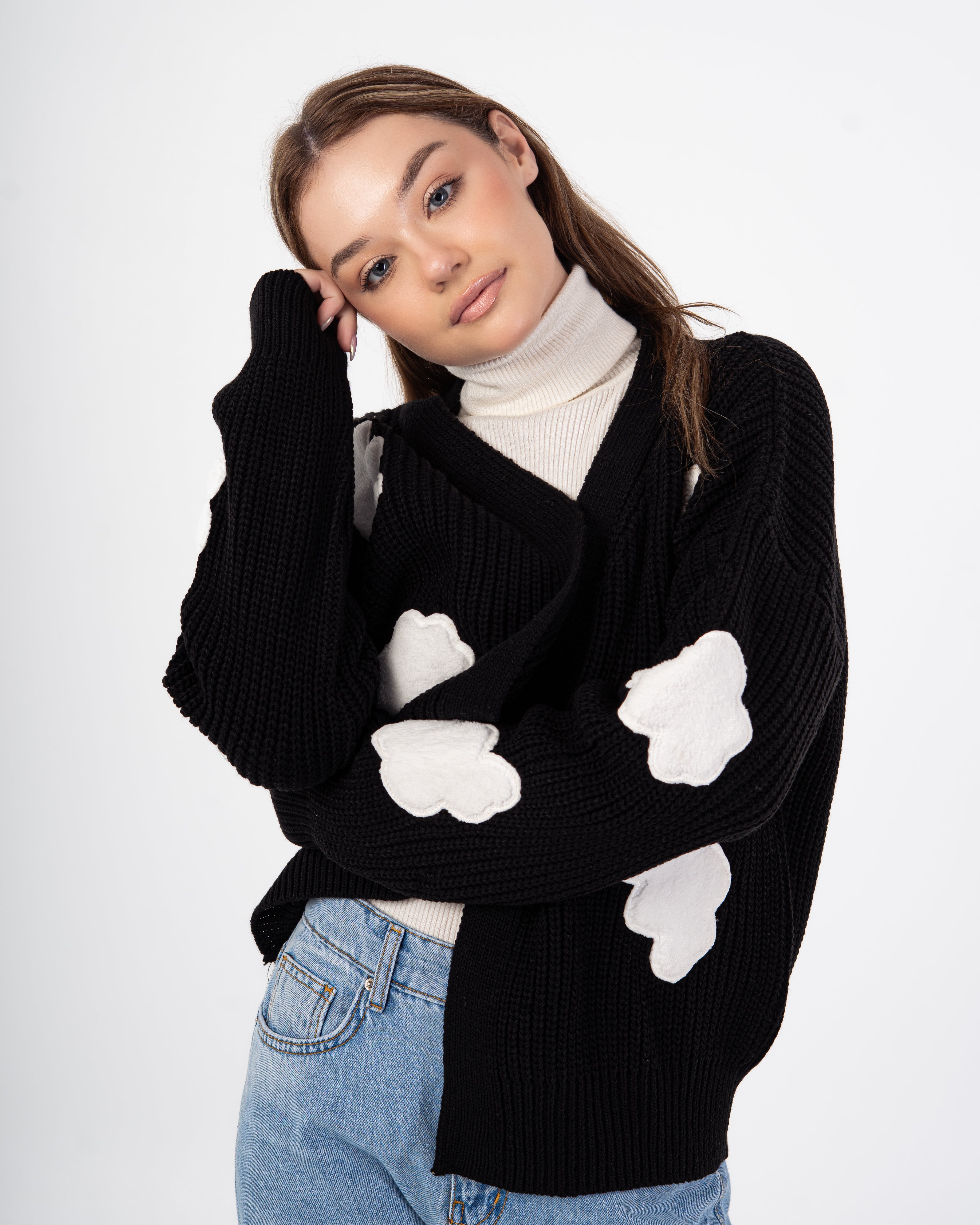 Knitwear Cardigan – Sky Clouds