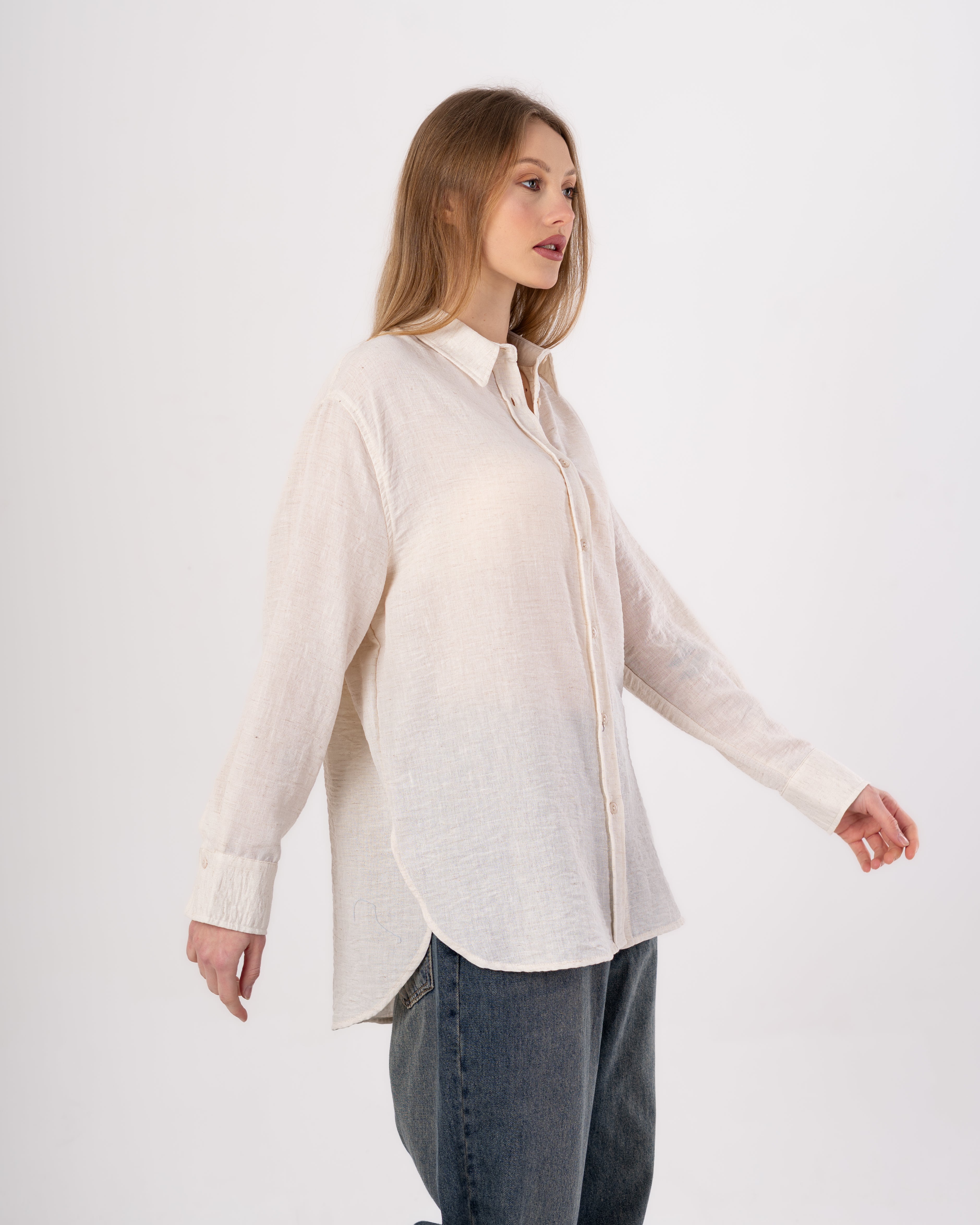 Long Linen - Shirt (Buttons)