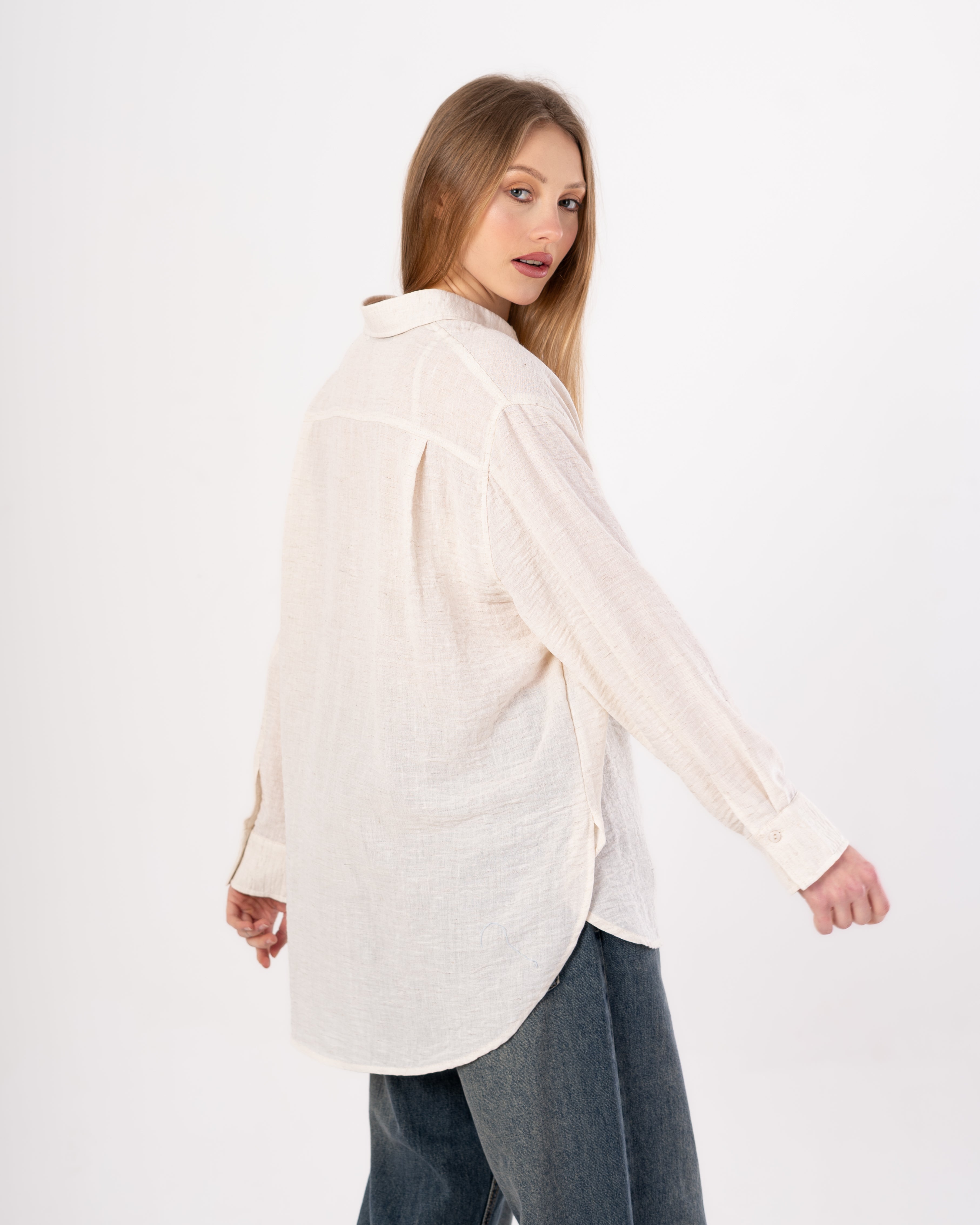 Long Linen - Shirt (Buttons)