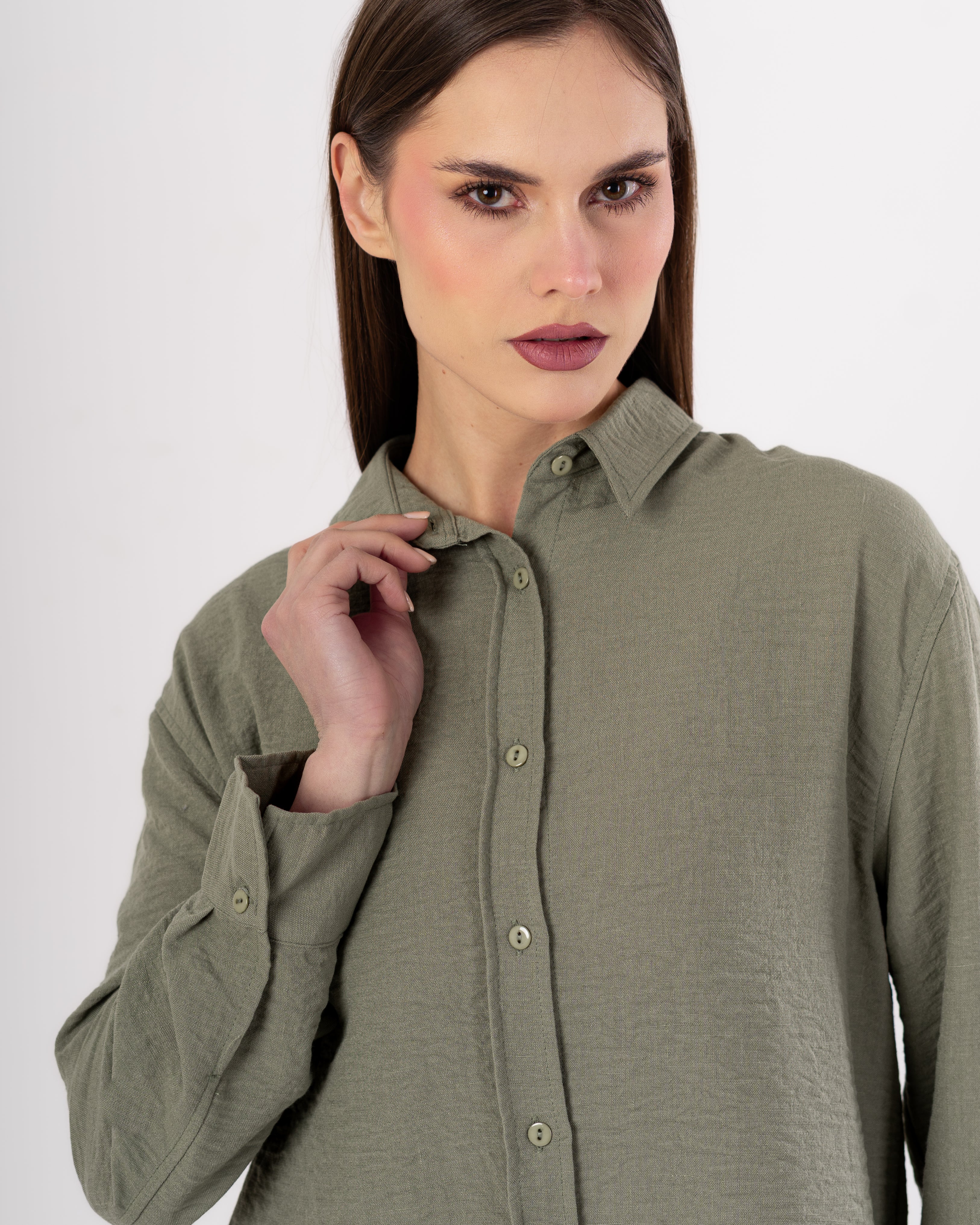 Long Linen - Shirt (Buttons)