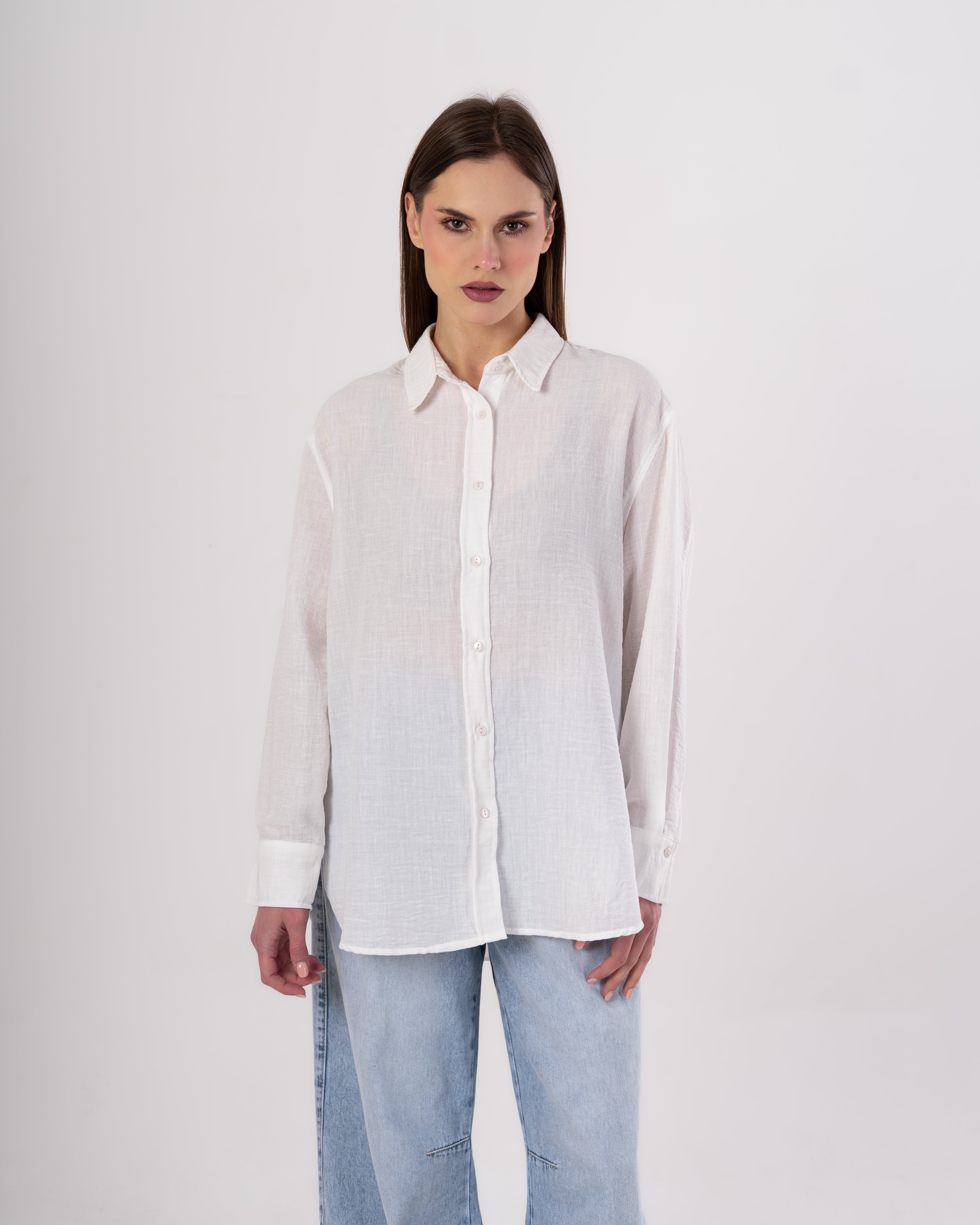 Long Linen - Shirt (Buttons)