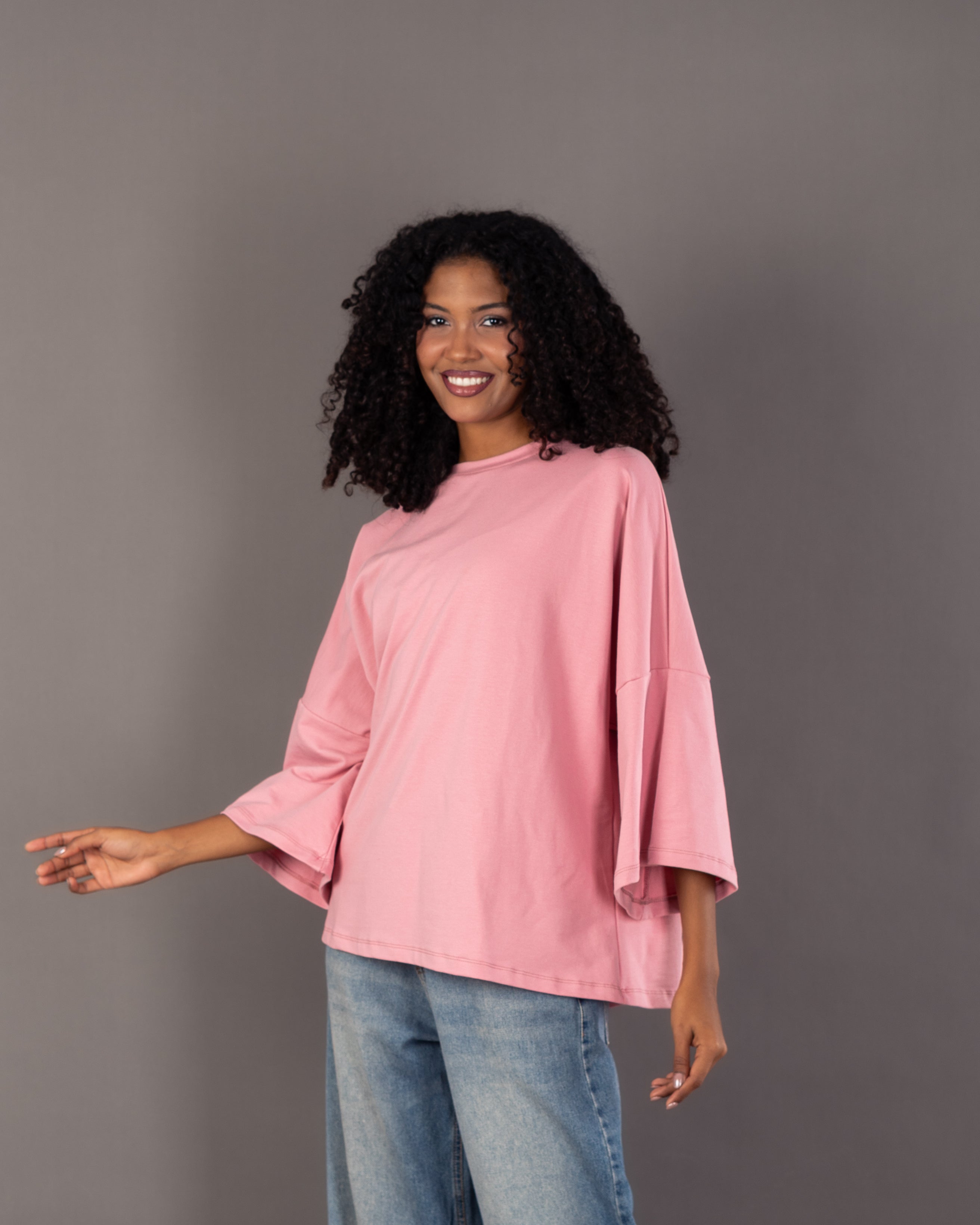 Oversized Long - Sleeve Colored T-Shirt