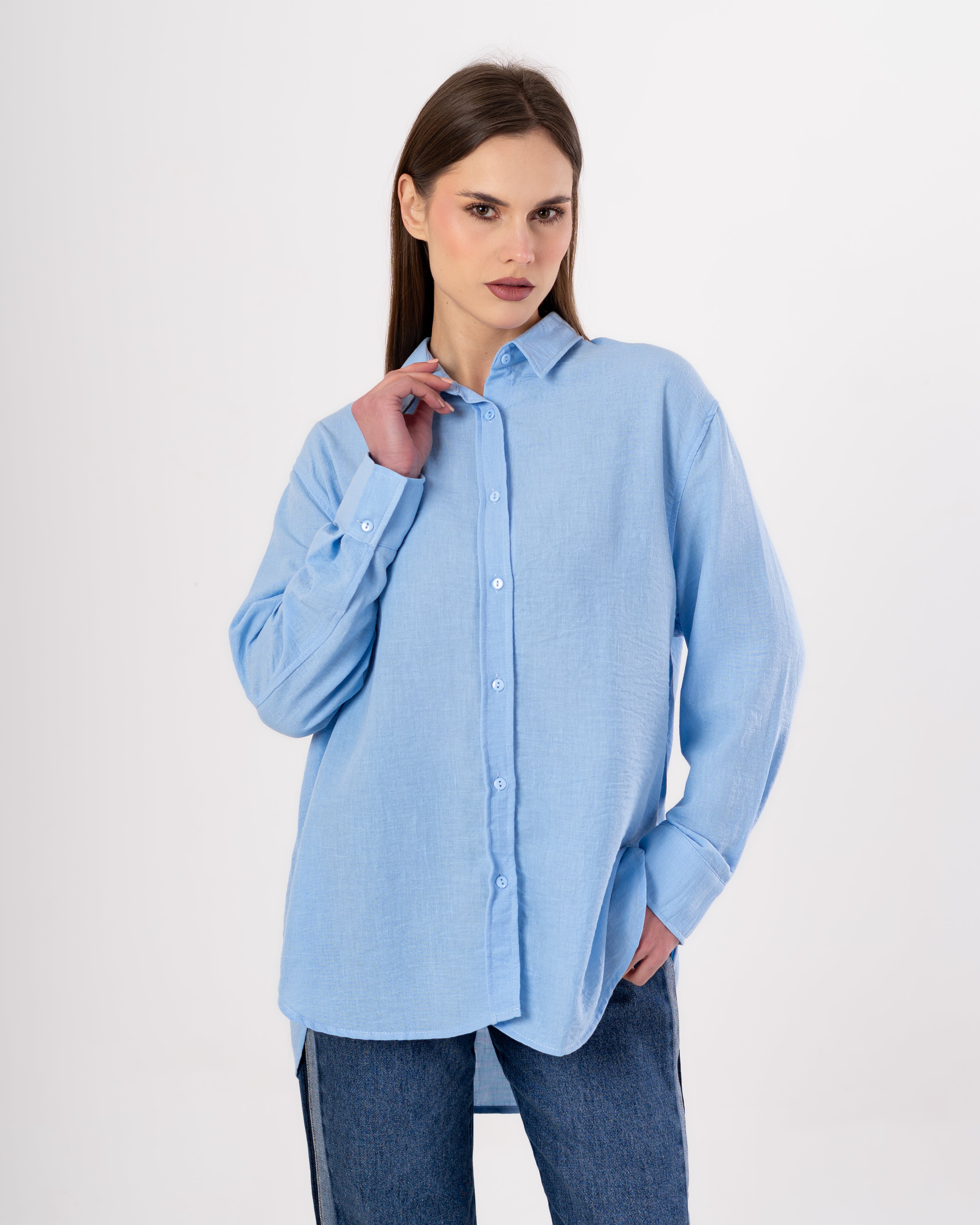 Long Linen - Shirt (Buttons)