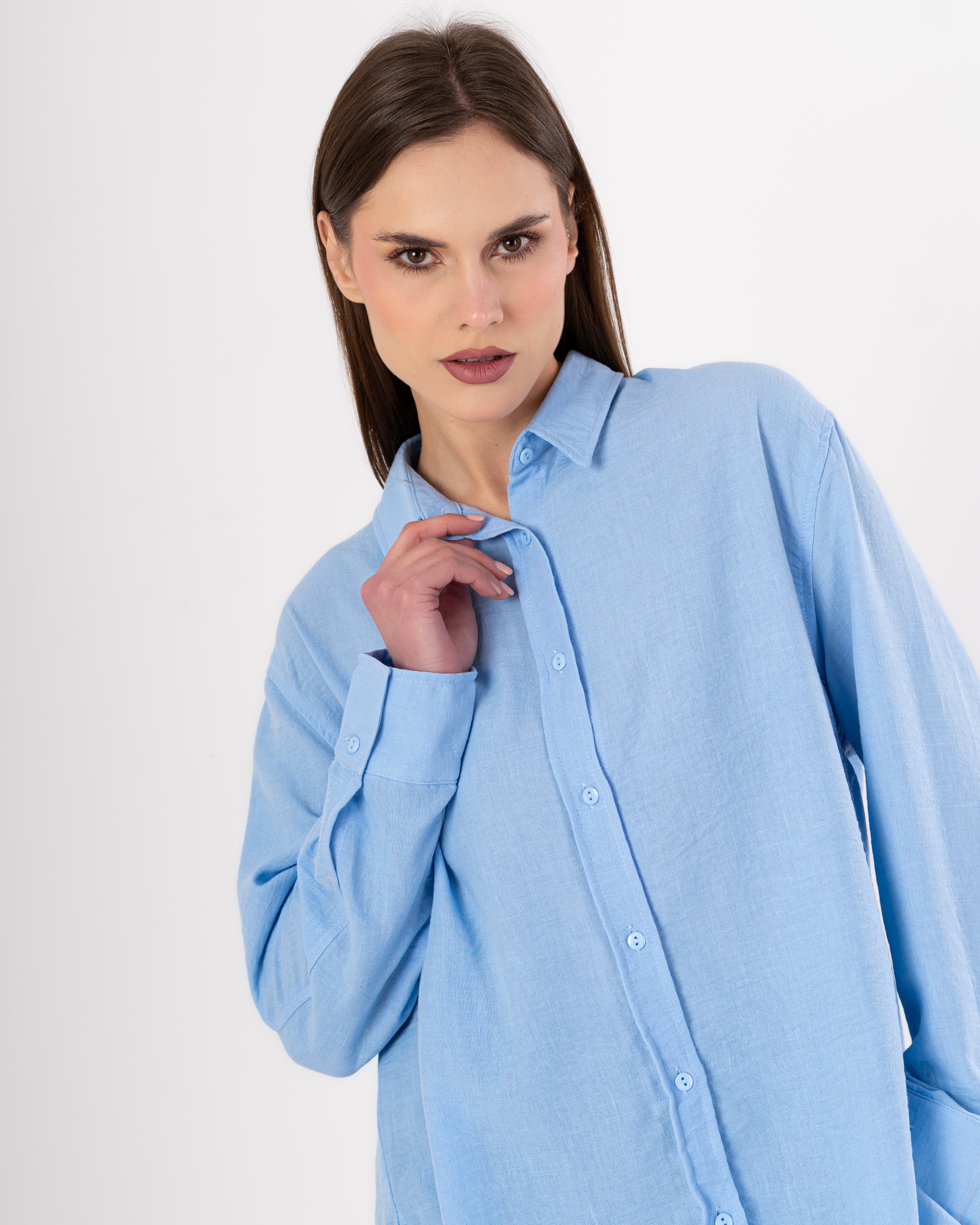 Long Linen - Shirt (Buttons)