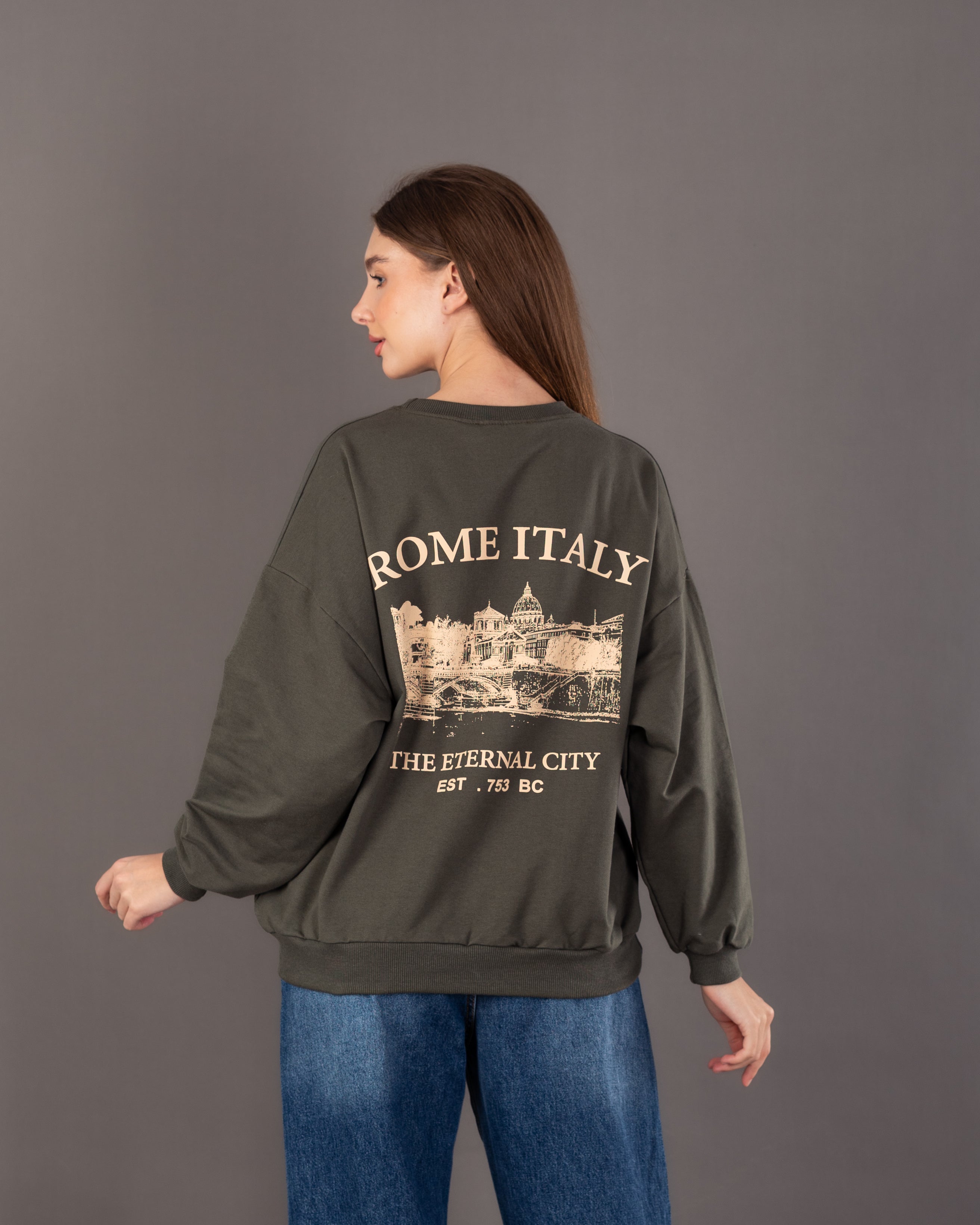 City Back Print Sweatshirt