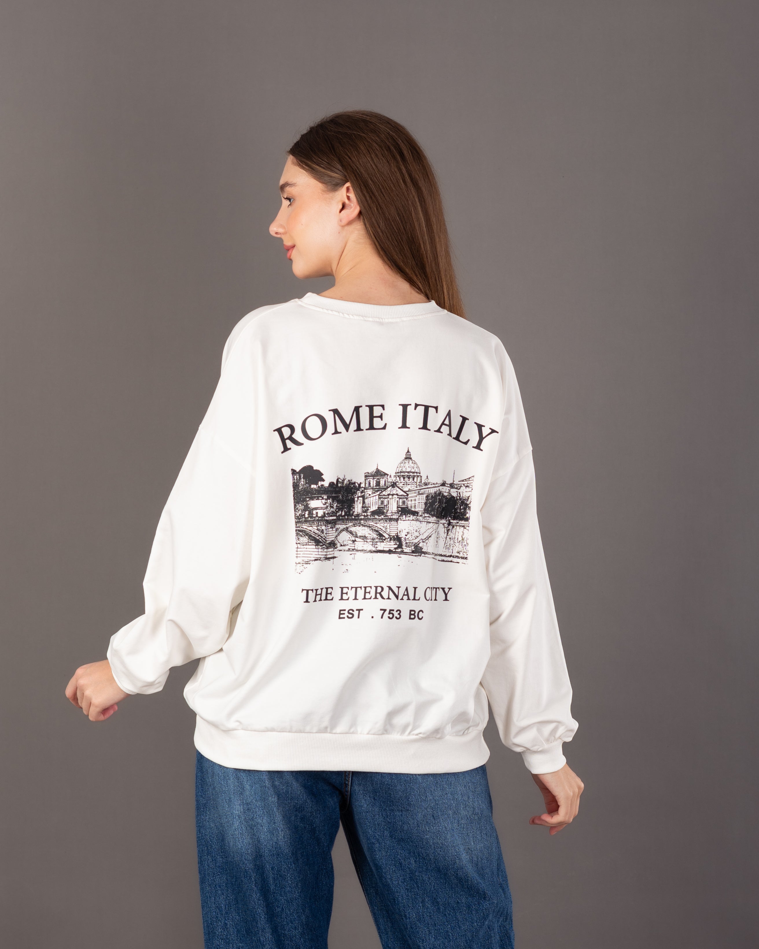 City Back Print Sweatshirt