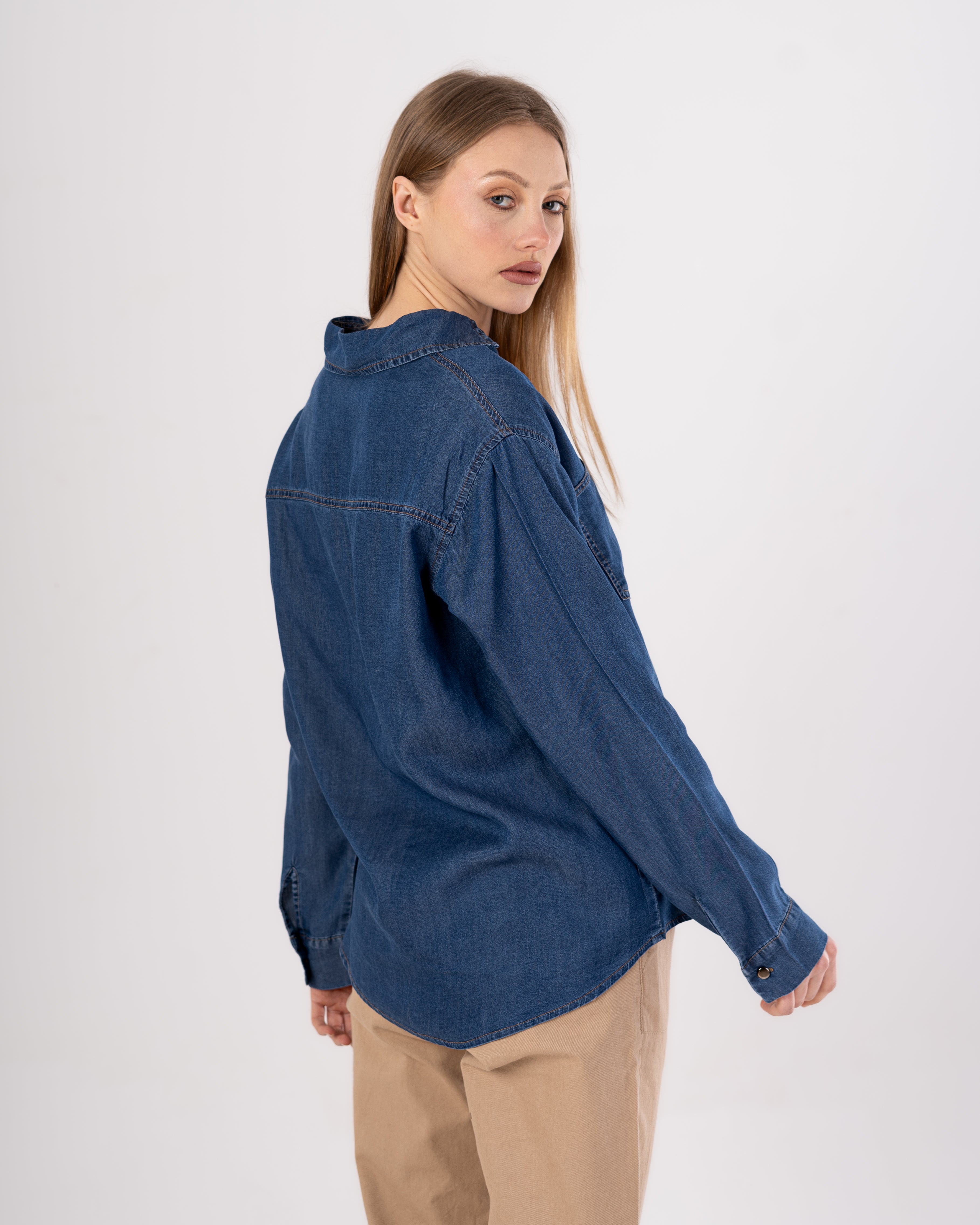 Denim Shirt - With (Two Pockets)